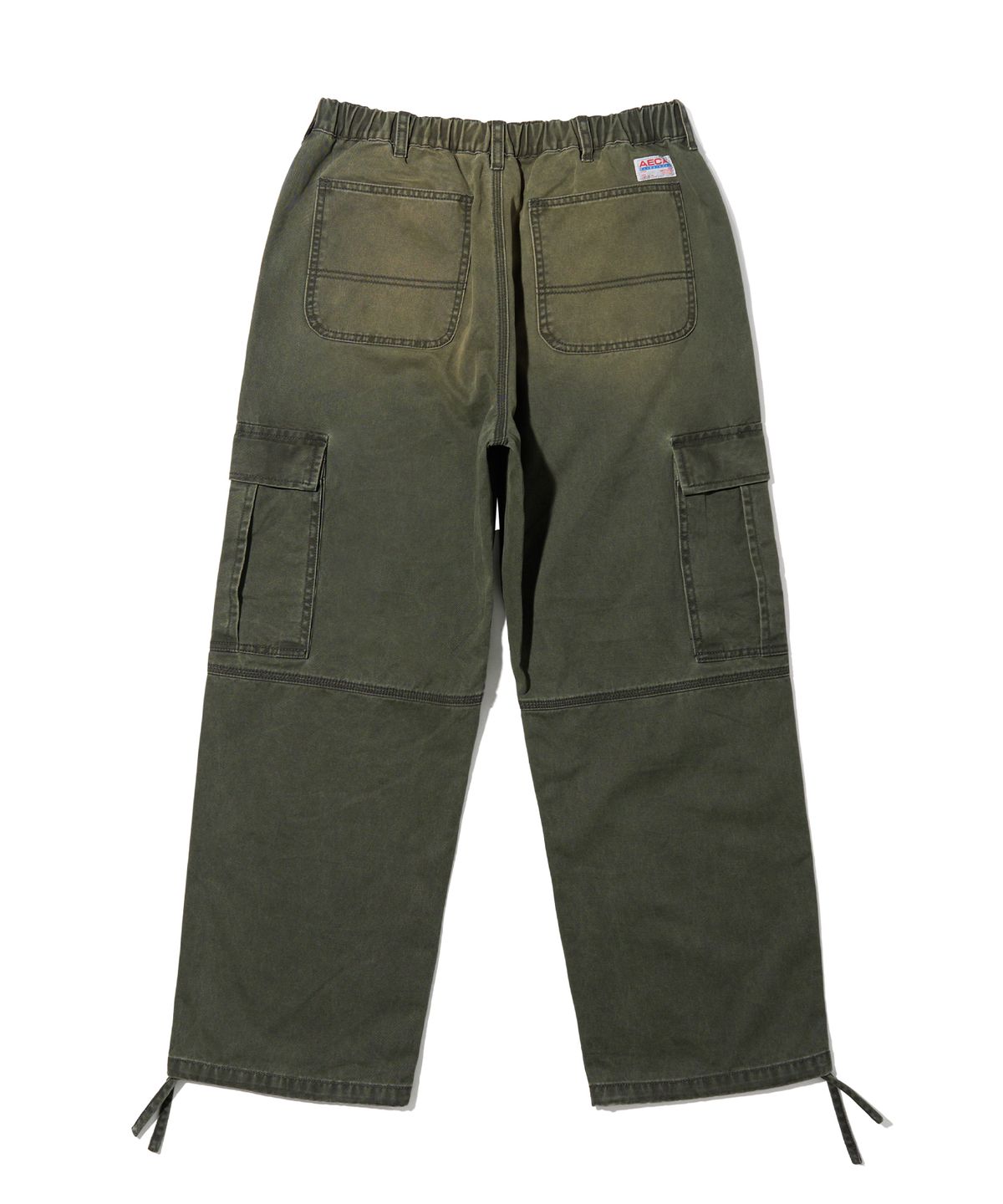 에이카화이트(AECA) VINTAGE WASHING CARGO WIDE PANTS-GREEN