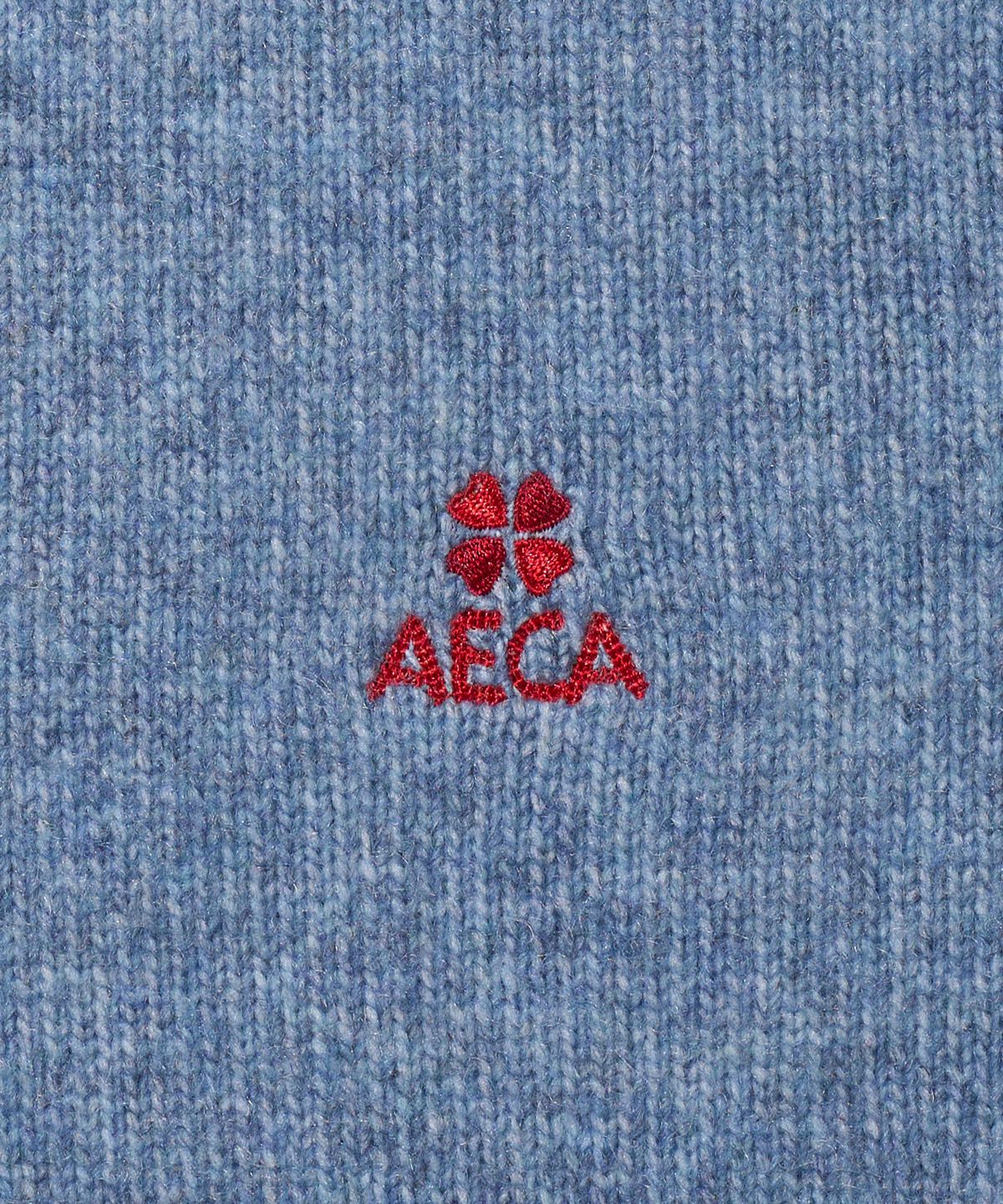 에이카화이트(AECA) GRADATION SPRAY WASHED KNIT-NAVY