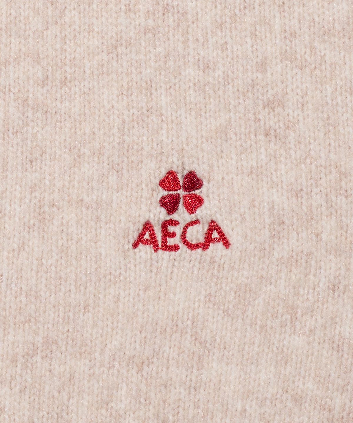 에이카화이트(AECA) GRADATION SPRAY WASHED KNIT-IVORY