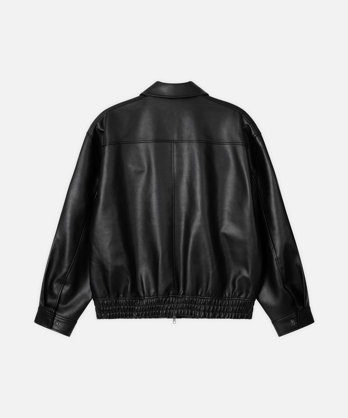 드로우핏(DRAW FIT) A-2 레더 블루종 자켓 [BLACK]