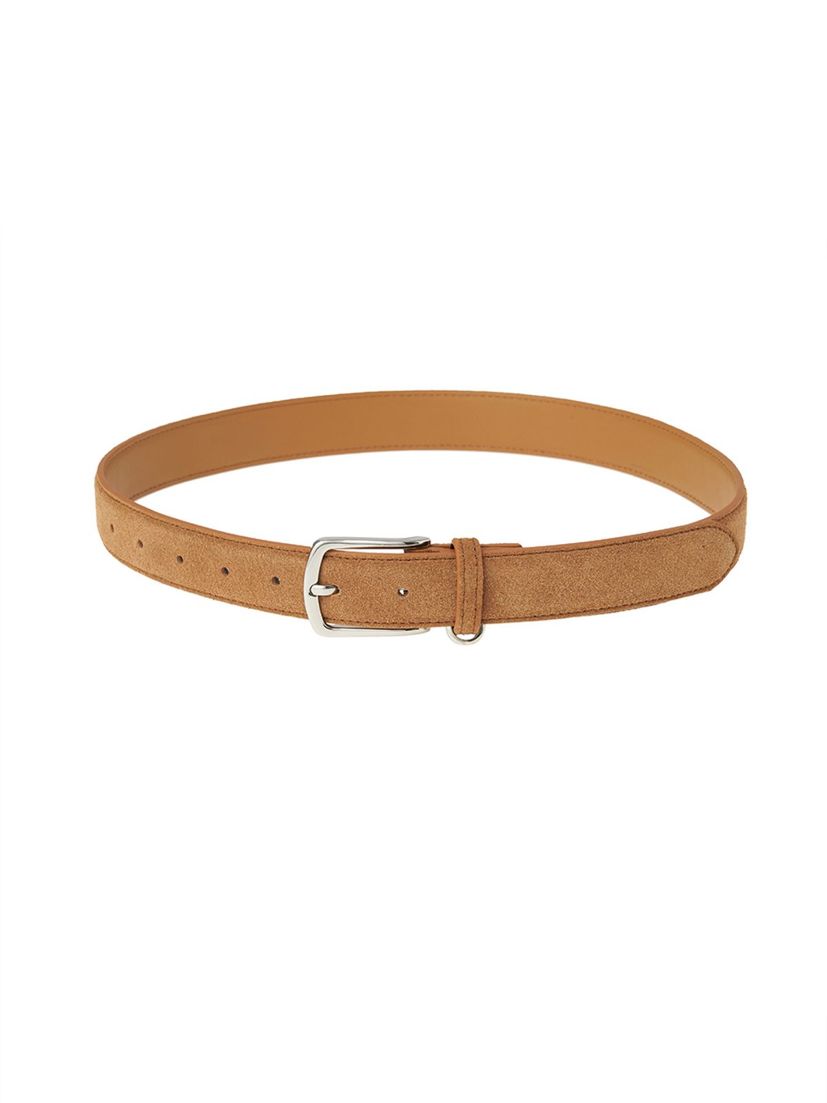 기준(KIJUN) Suede Belt Camel