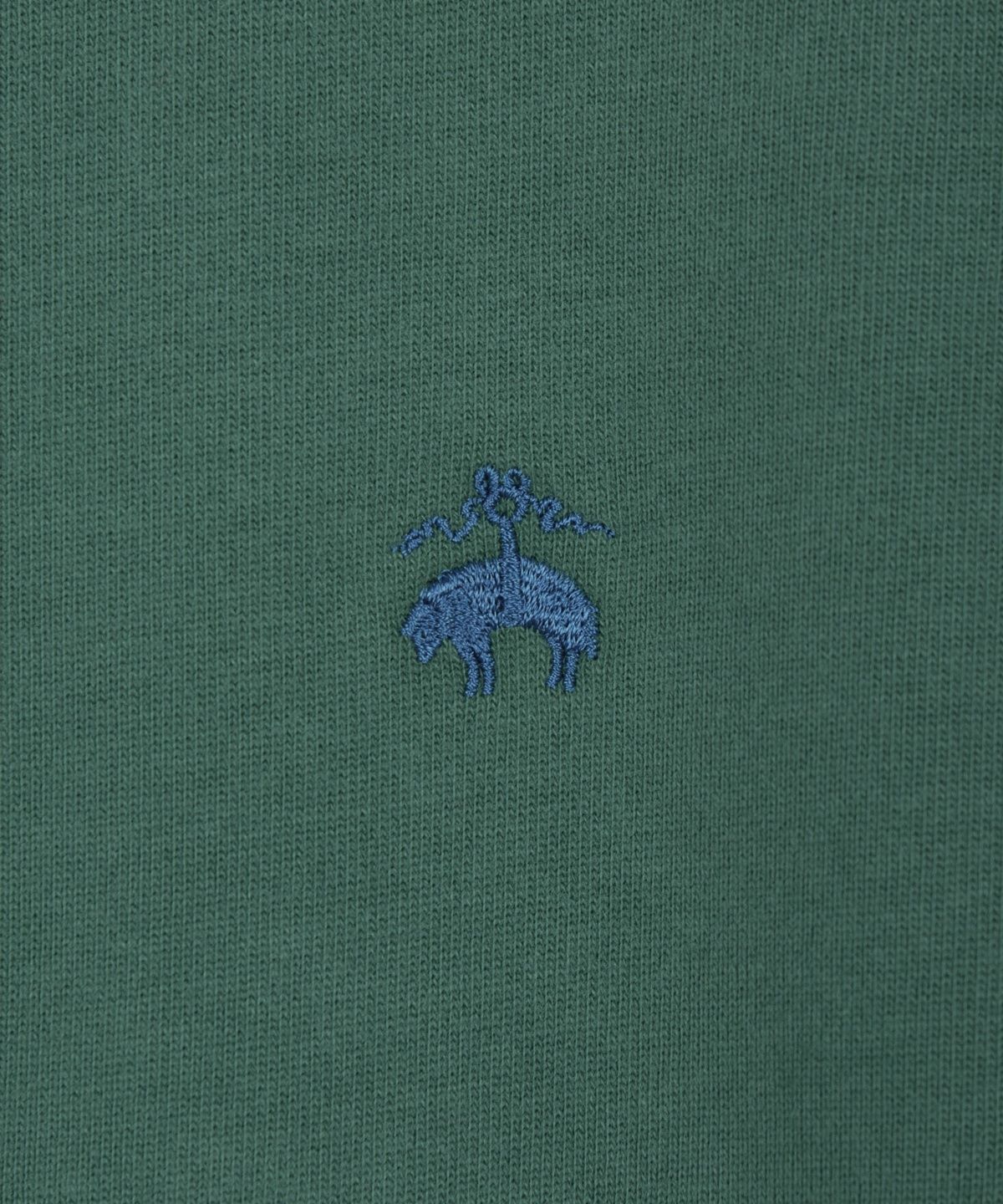 브룩스 브라더스(BROOKS BROTHERS) 솔리드 포켓 럭비 셔츠 (그린) (BBNTMNF301)