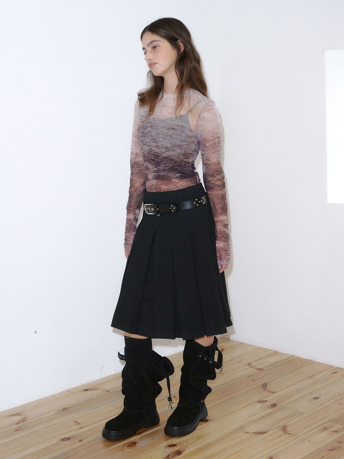 기준(KIJUN) Deer Mesh Top Multi