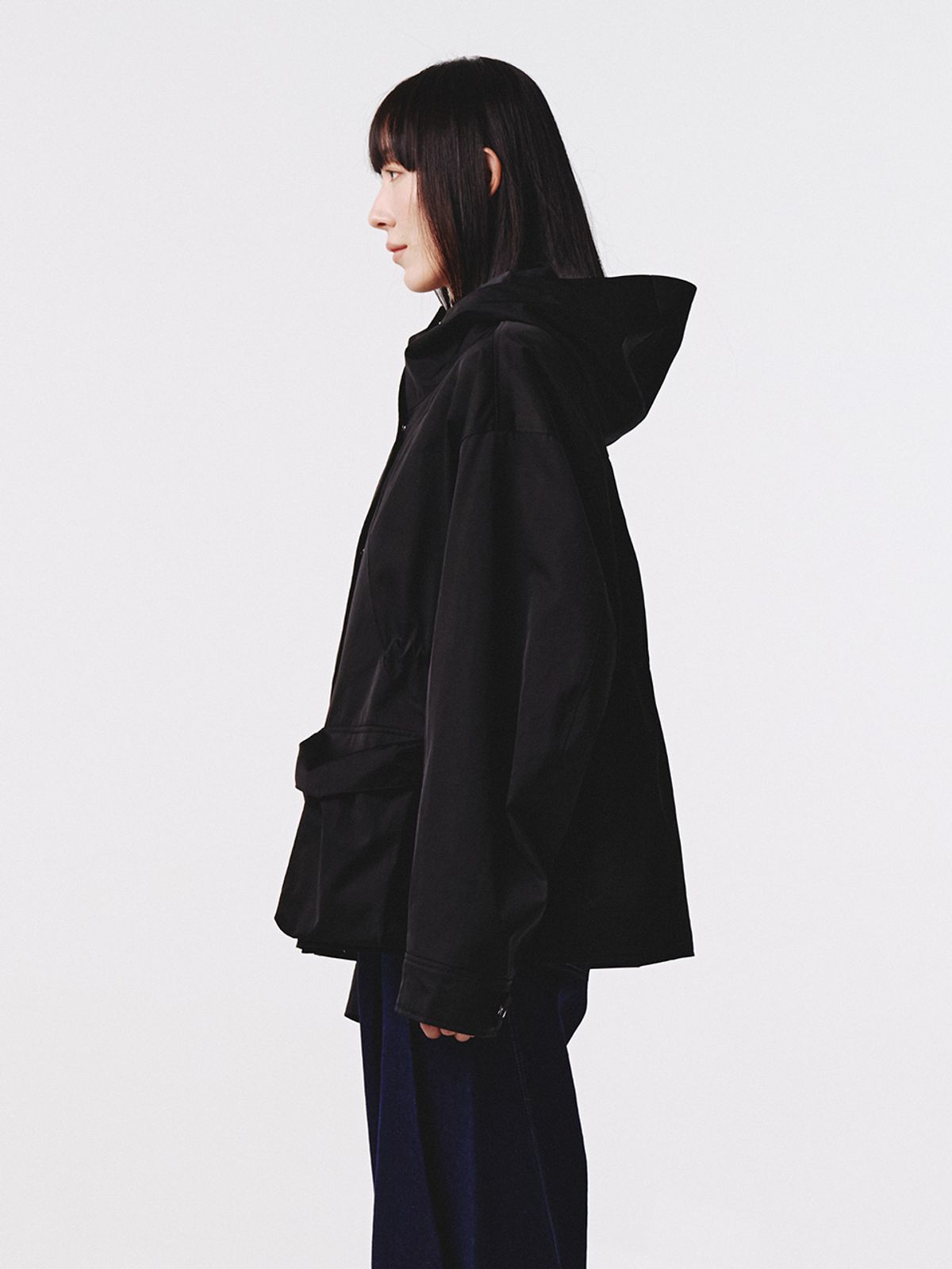 기준(KIJUN) Arcade Pocket Parka Black