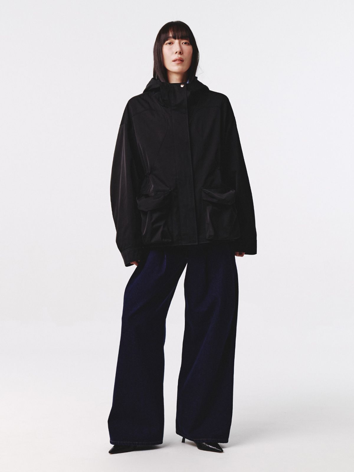 기준(KIJUN) Arcade Pocket Parka Black