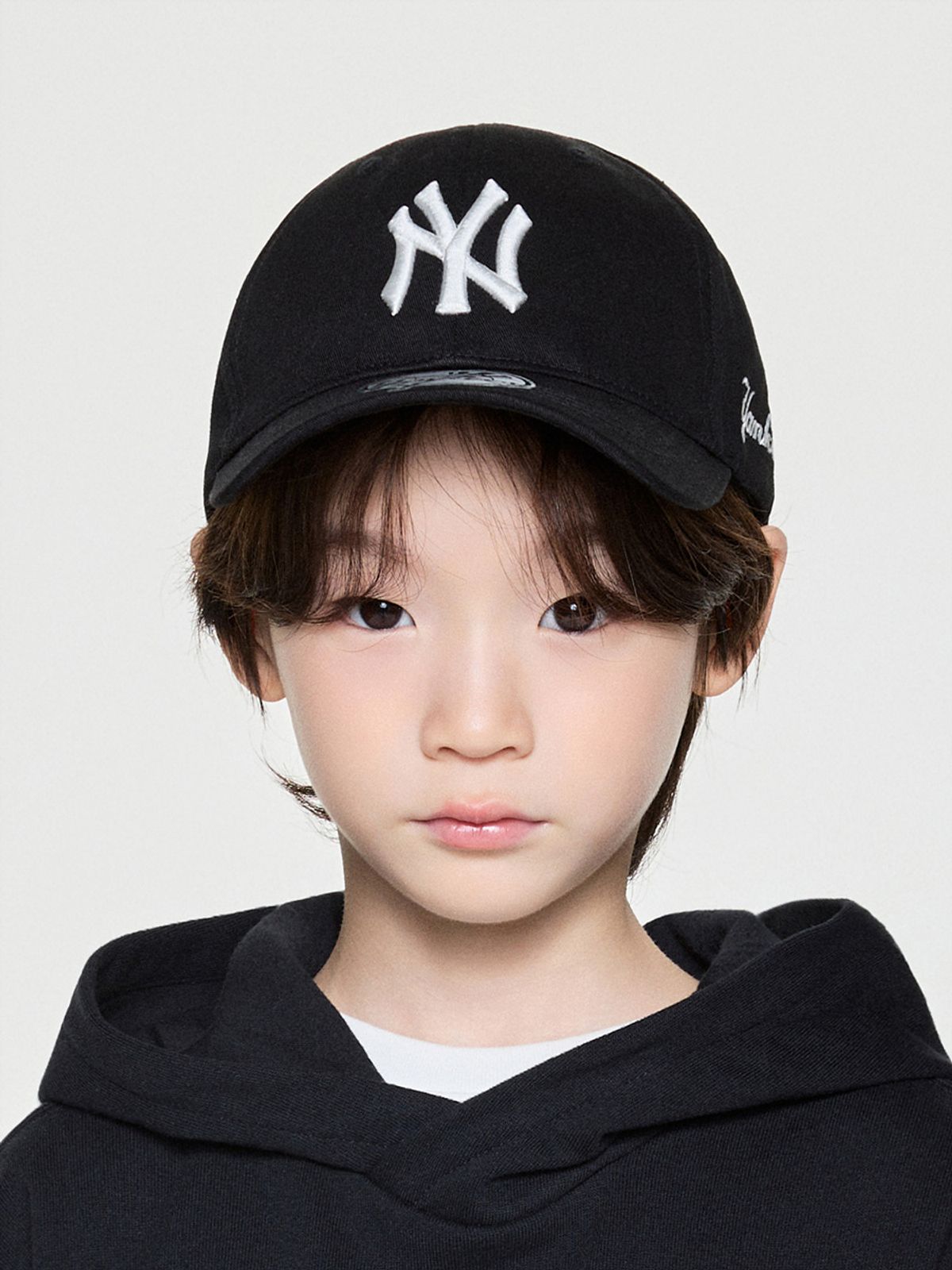 엠엘비 키즈(MLB KIDS) 헤리티지 언스트럭쳐 볼캡 NY (Black)