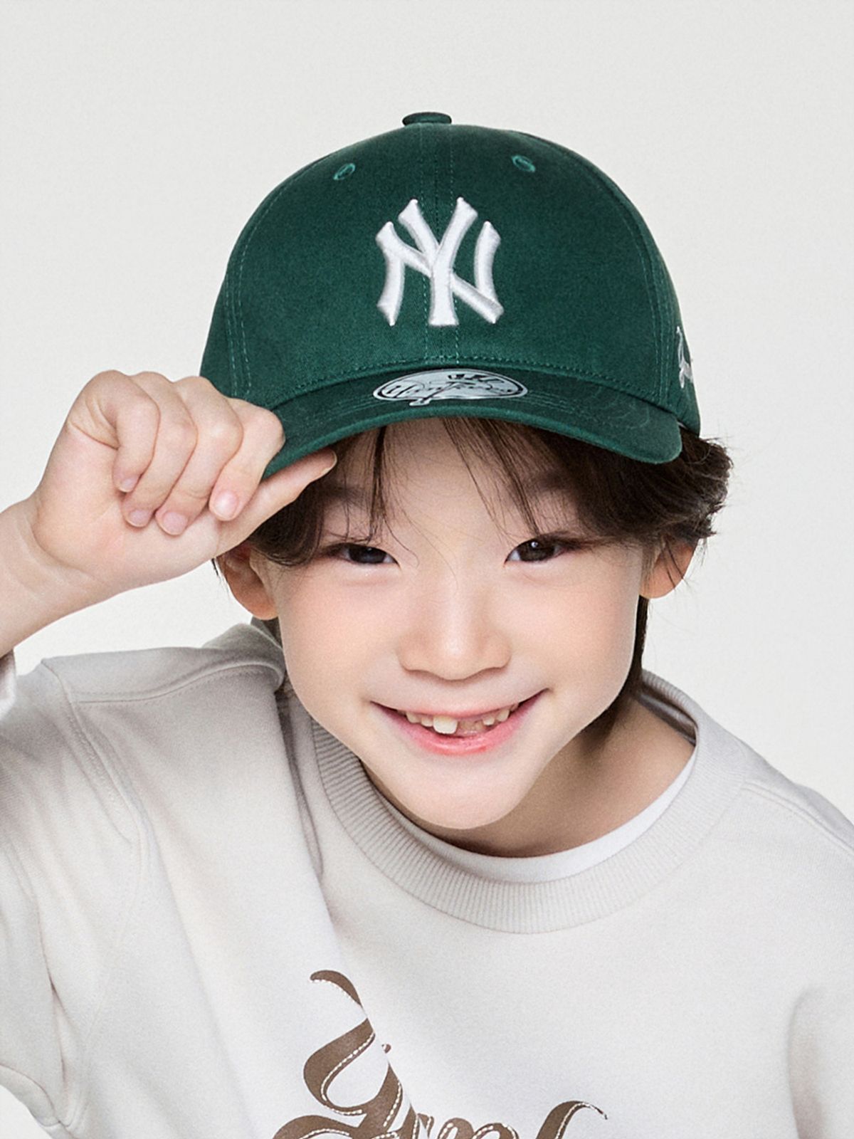 엠엘비 키즈(MLB KIDS) 헤리티지 언스트럭쳐 볼캡 NY (Green)