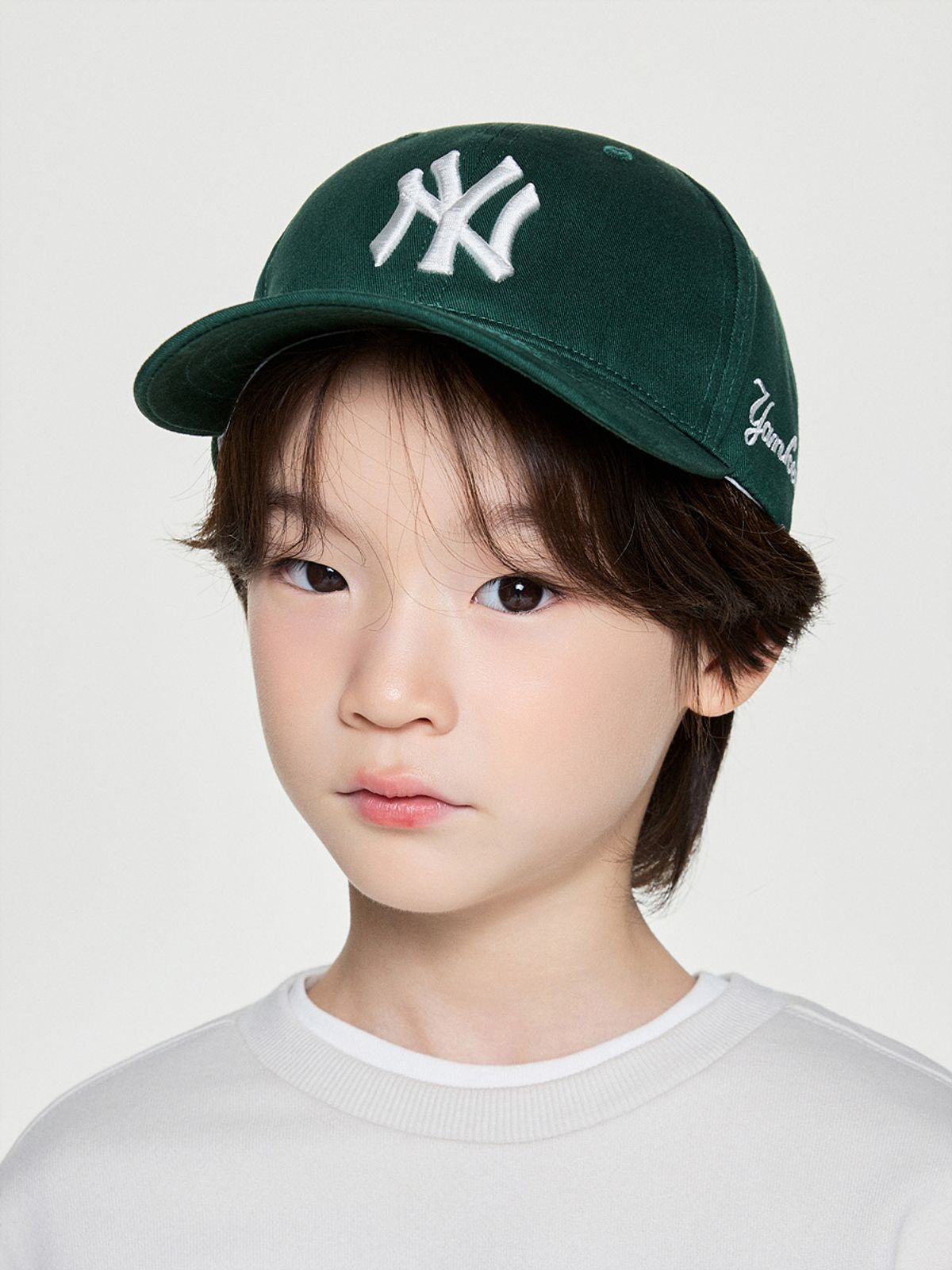 엠엘비 키즈(MLB KIDS) 헤리티지 언스트럭쳐 볼캡 NY (Green)
