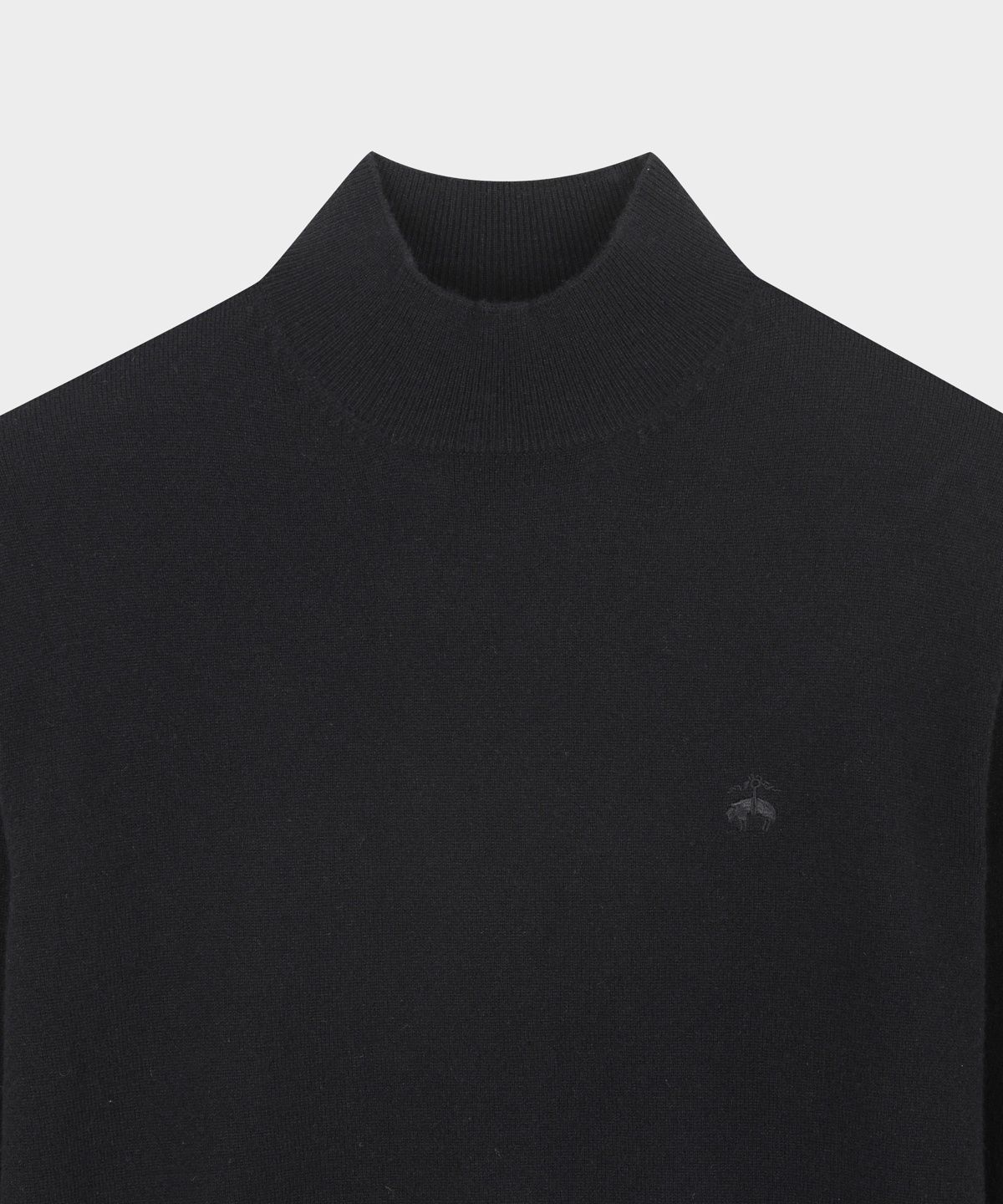 브룩스 브라더스(BROOKS BROTHERS) 울캐시미어 솔리드 하프넥 스웨터 (블랙) (BBWUMBF404)