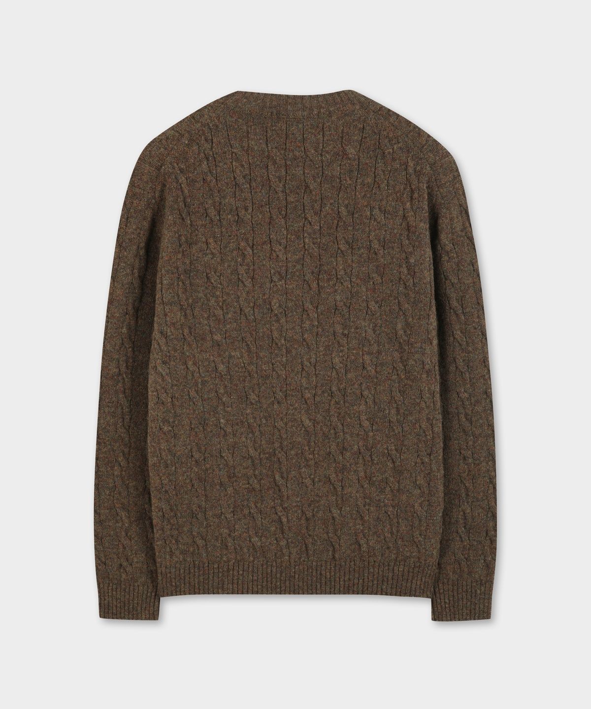브룩스 브라더스(BROOKS BROTHERS) [Online Exclusive] 셔틀랜드 케이블 풀오버 (브라운) (BBWRMOF410)
