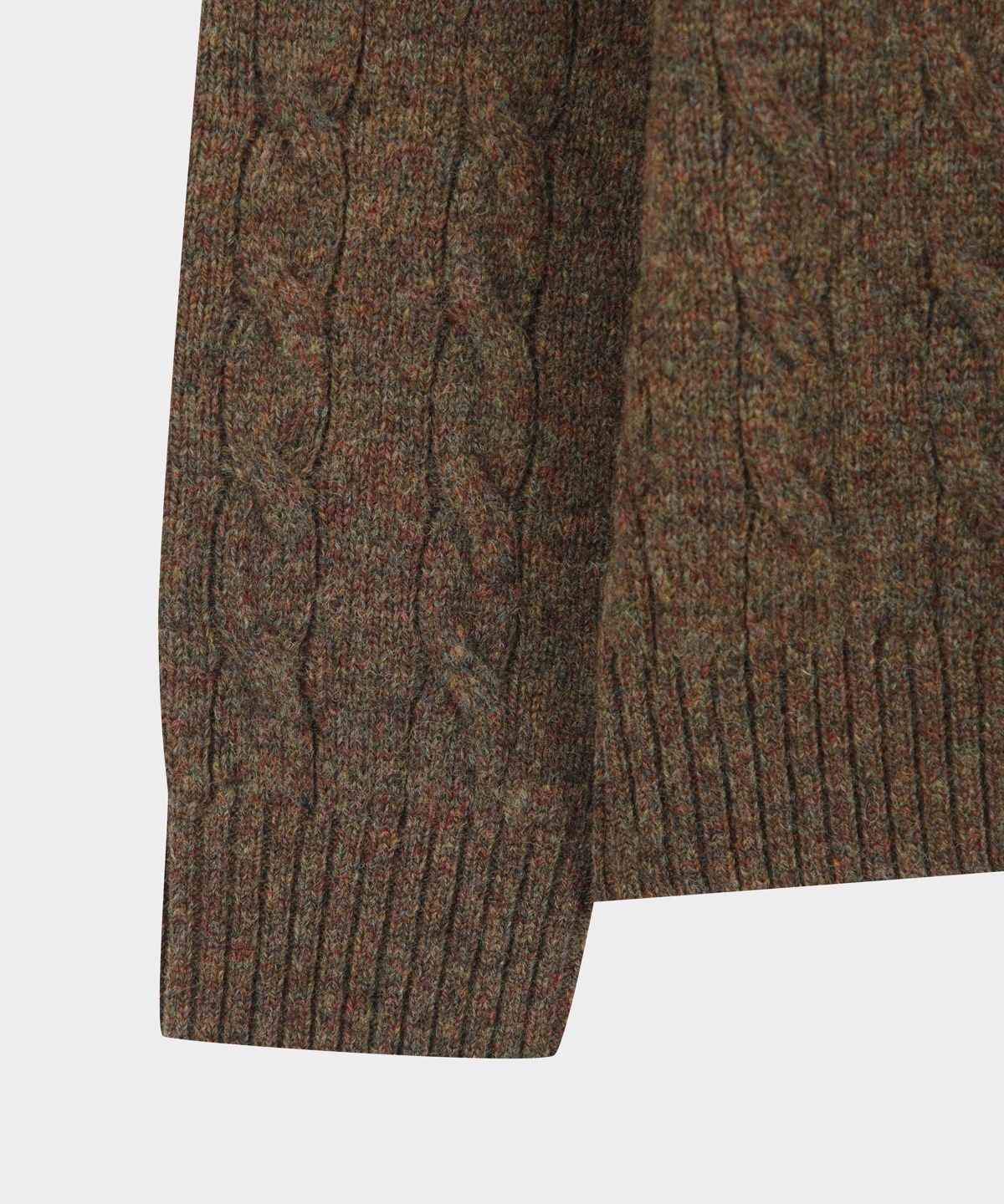 브룩스 브라더스(BROOKS BROTHERS) [Online Exclusive] 셔틀랜드 케이블 풀오버 (브라운) (BBWRMOF410)