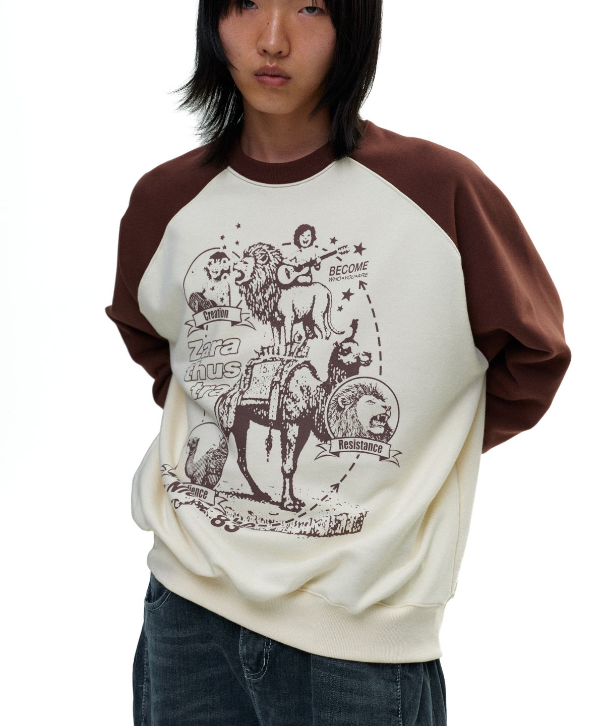 디파이클럽로버스(DEFYCLUBROBBERS) Zarathustra reglan sweatshirt
