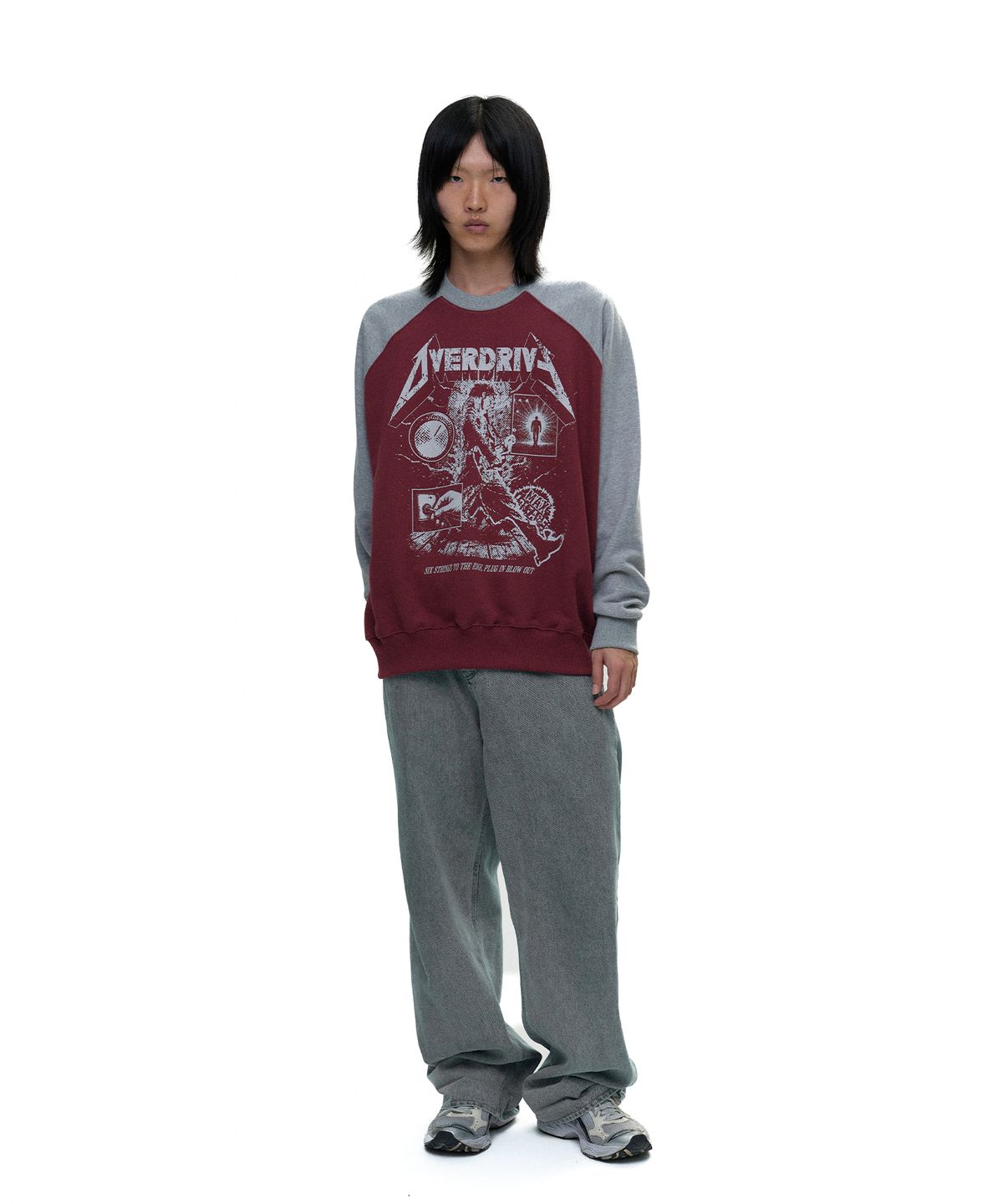 디파이클럽로버스(DEFYCLUBROBBERS) Overdrive reglan sweatshirt (2color)
