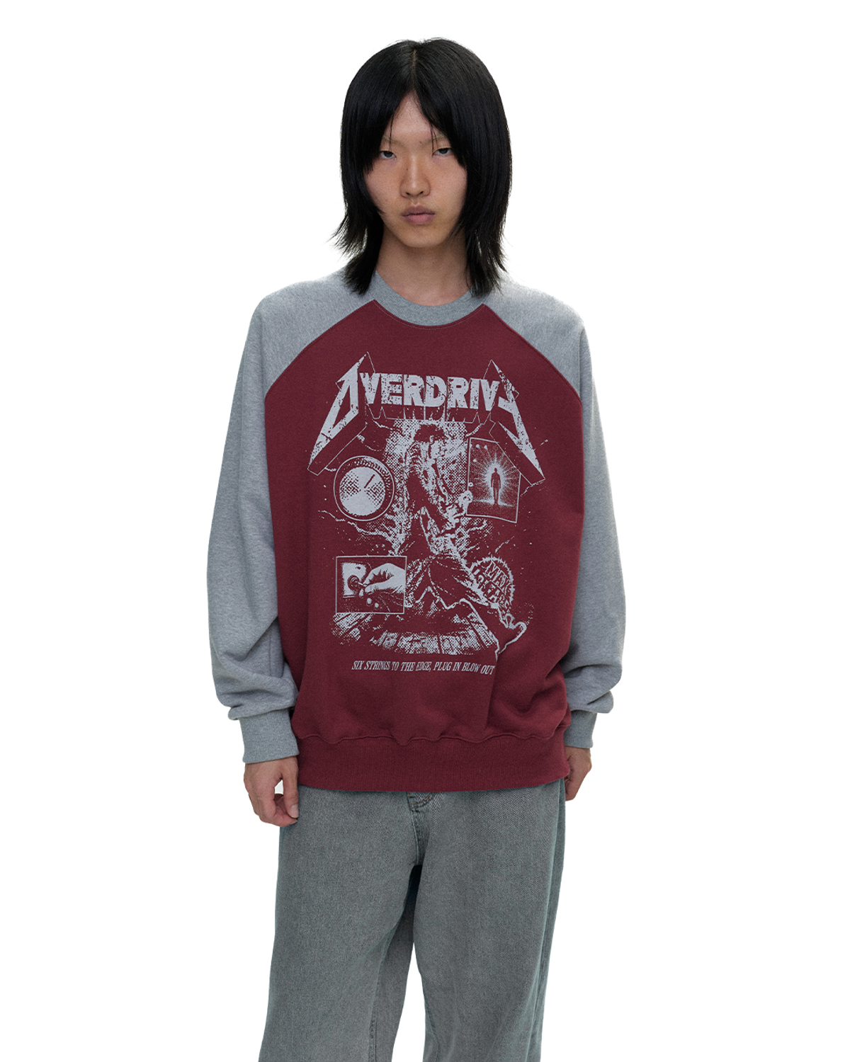 디파이클럽로버스(DEFYCLUBROBBERS) Overdrive reglan sweatshirt (2color)
