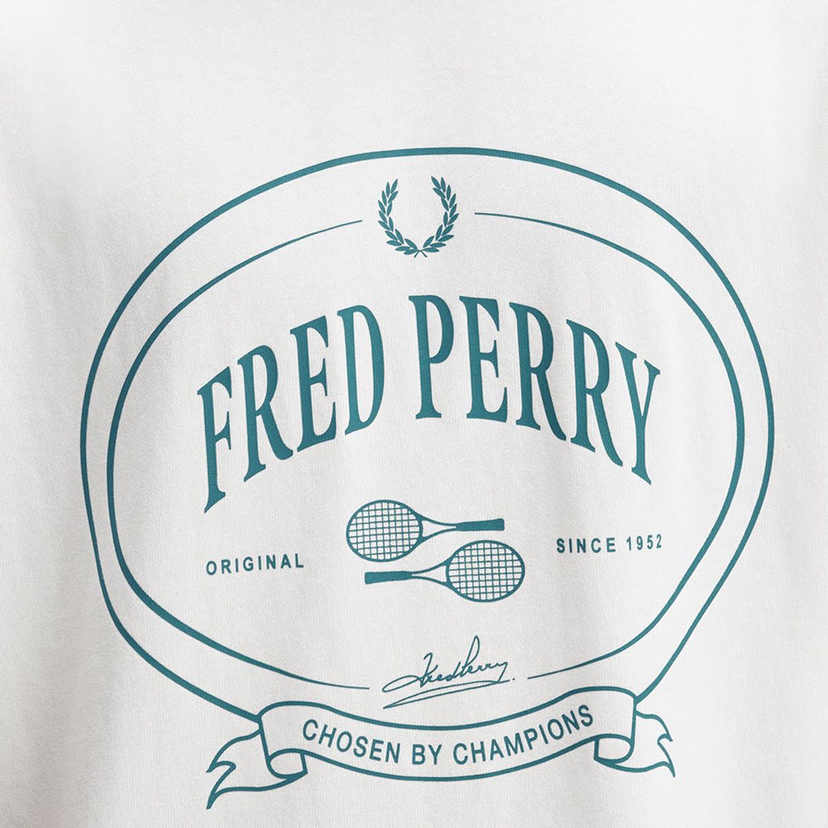 프레드페리(FRED PERRY) [Club House] 초즌 바이 챔피언스 티셔츠 - 스노우화이트 AFPM2531316-129