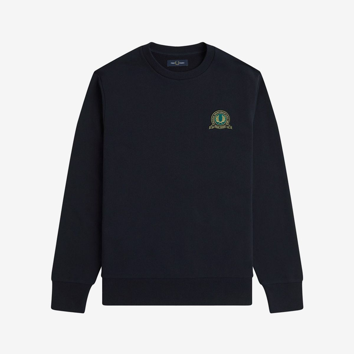 프레드페리(FRED PERRY) [Club House] 테니스 뱃지 스웻셔츠 - 네이비 AFPM2531751-608