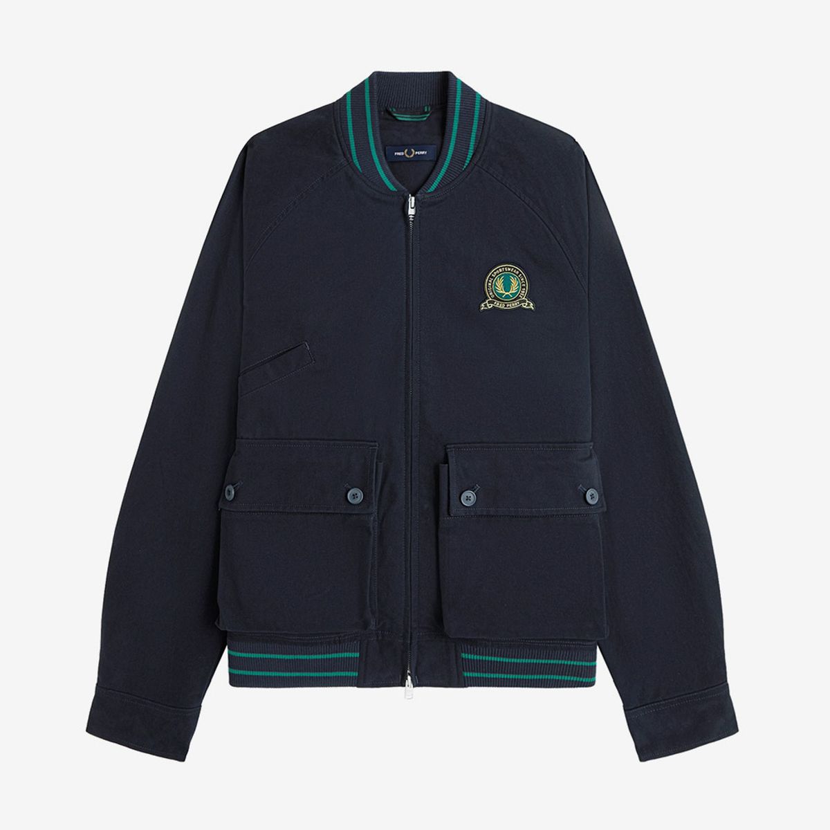 프레드페리(FRED PERRY) [Club House] 테니스 봄버 재킷 - 네이비 AFPM253J313-608