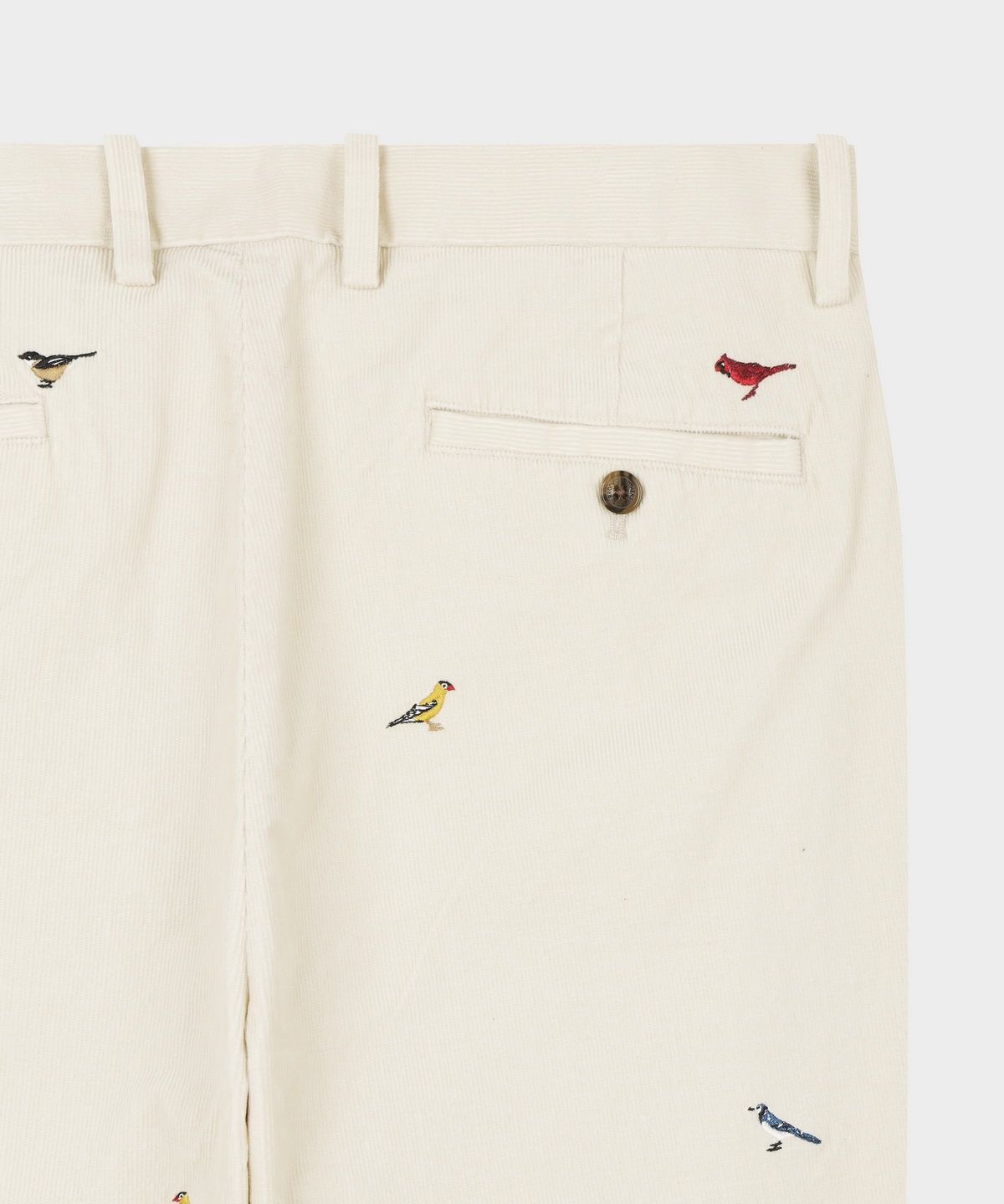 브룩스 브라더스(BROOKS BROTHERS) 레귤러핏 15W 코듀로이 버드 패턴 치노 팬츠 (베이지) (BBPCMNF404)