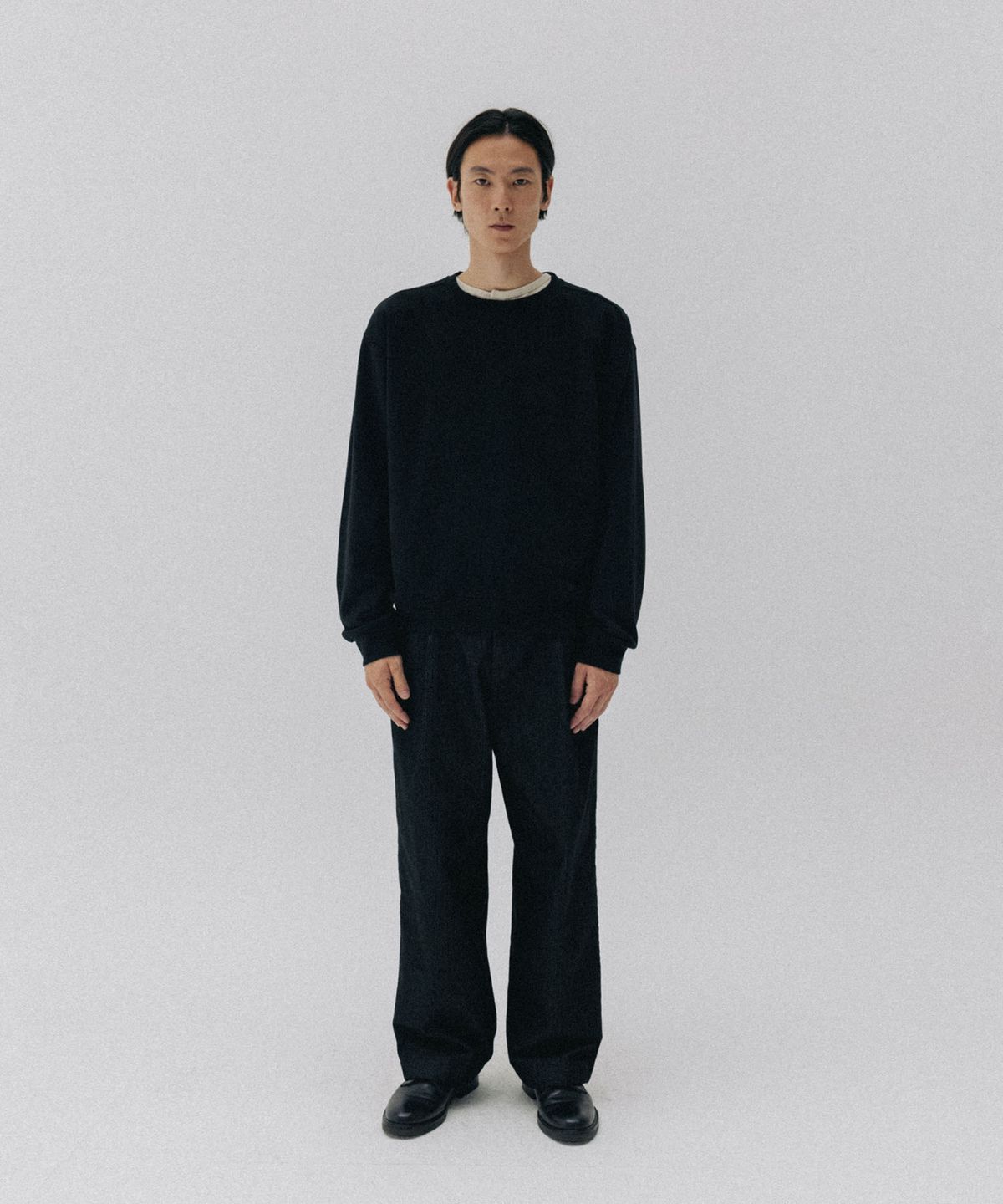 블랭크룸(BLANKROOM) 레이어 스웻 셔츠_BLACK