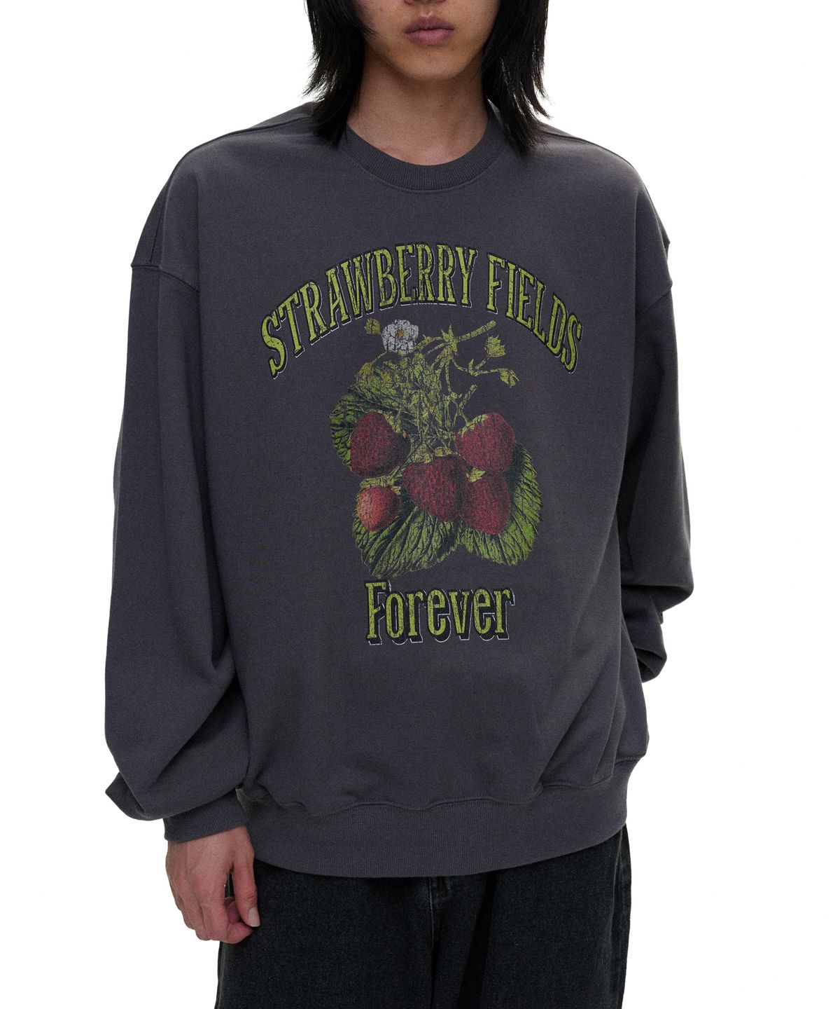 디파이클럽로버스(DEFYCLUBROBBERS) (Heavy Cotton) Strawberry Fields Forever Sweatshirt (3color)