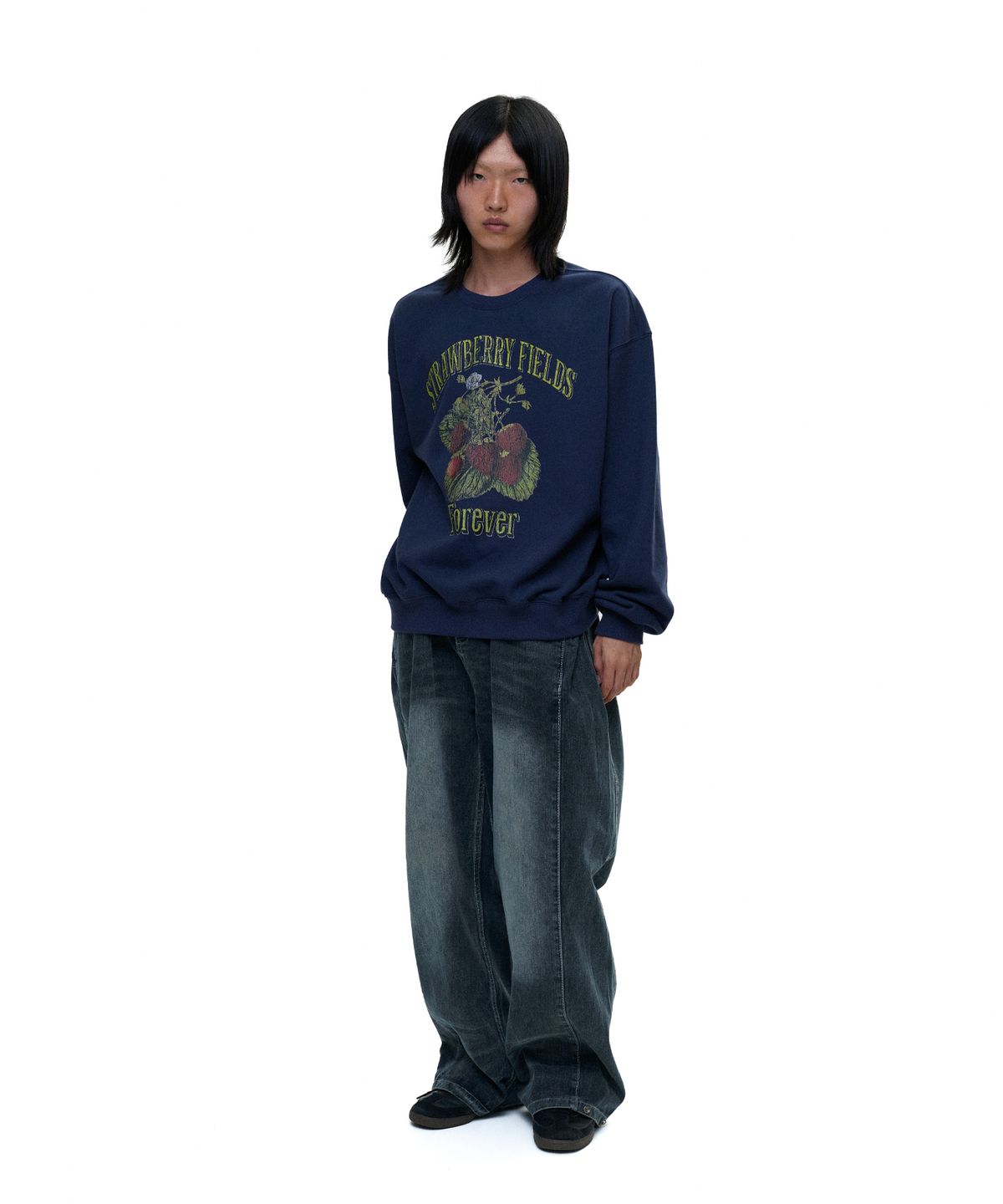 디파이클럽로버스(DEFYCLUBROBBERS) (Heavy Cotton) Strawberry Fields Forever Sweatshirt (3color)