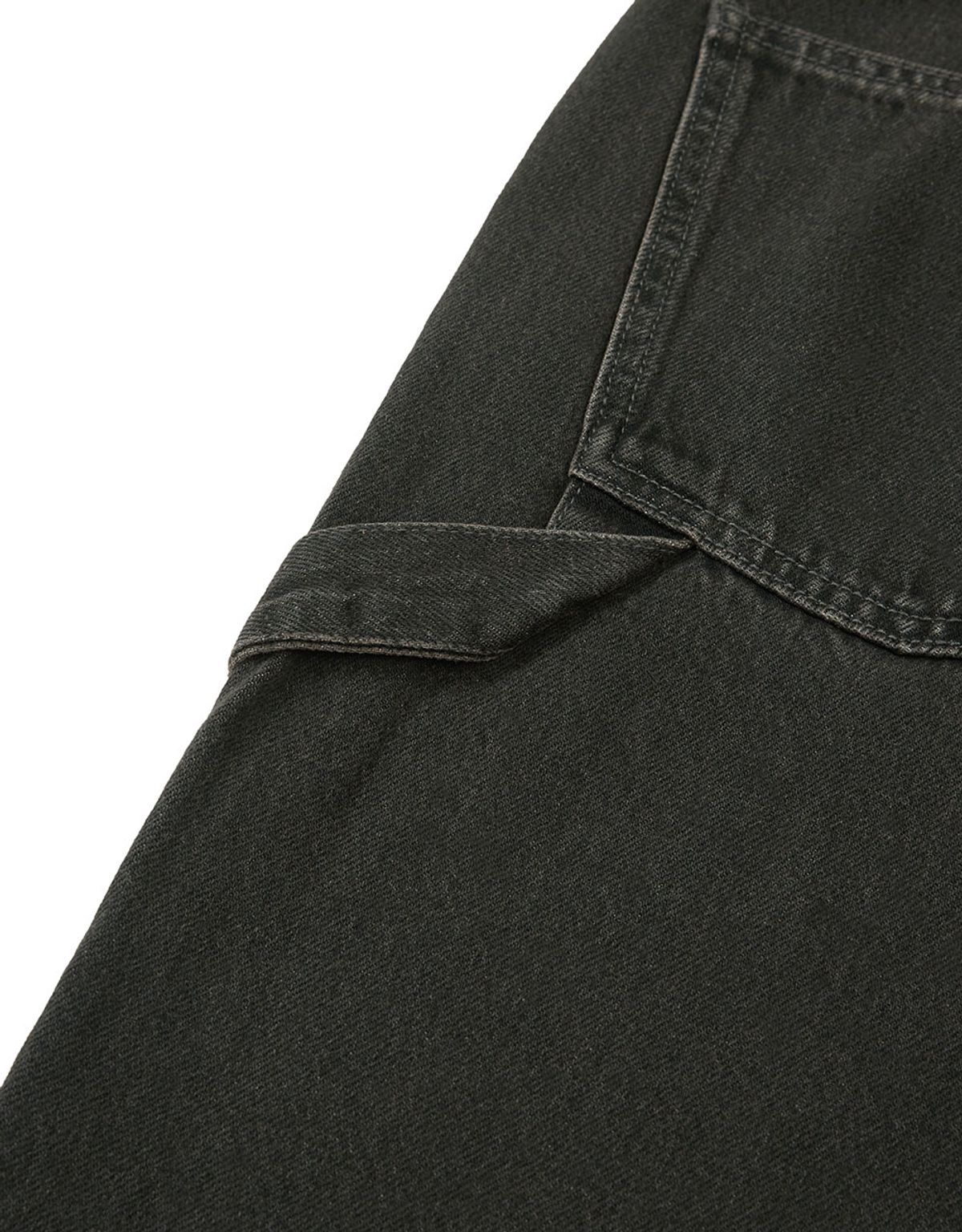 엠엠엘지(MMLG) [Mmlg] WASHED CARPENTER REGULAR DENIM PANTS (BLACK)