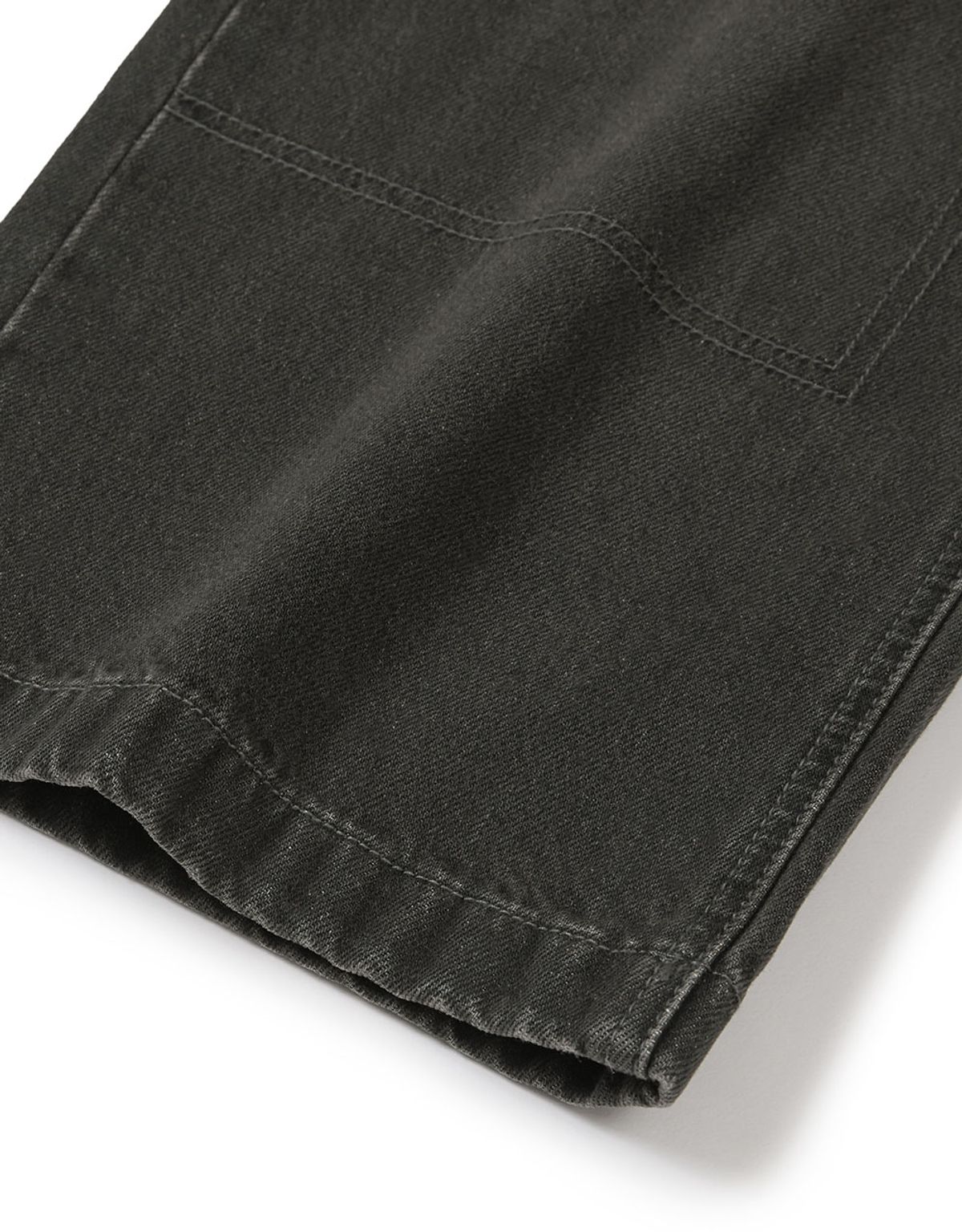 엠엠엘지(MMLG) [Mmlg] WASHED CARPENTER REGULAR DENIM PANTS (BLACK)