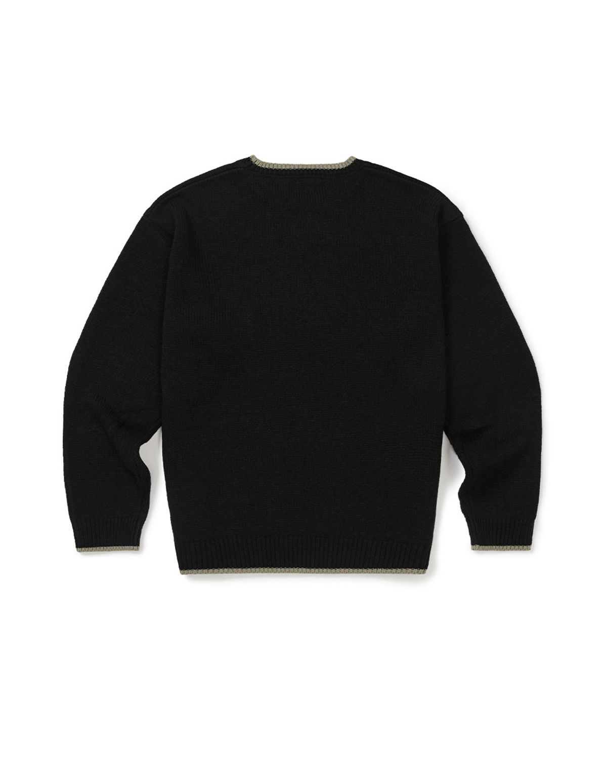 엠엠엘지(MMLG) [Mmlg] MIX PULLOVER KNIT (BLACK)