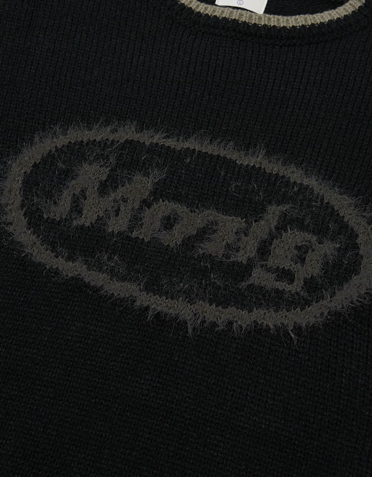 엠엠엘지(MMLG) [Mmlg] MIX PULLOVER KNIT (BLACK)