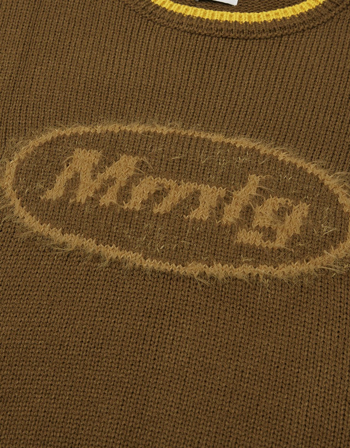 엠엠엘지(MMLG) [Mmlg] MIX PULLOVER KNIT (BROWN)