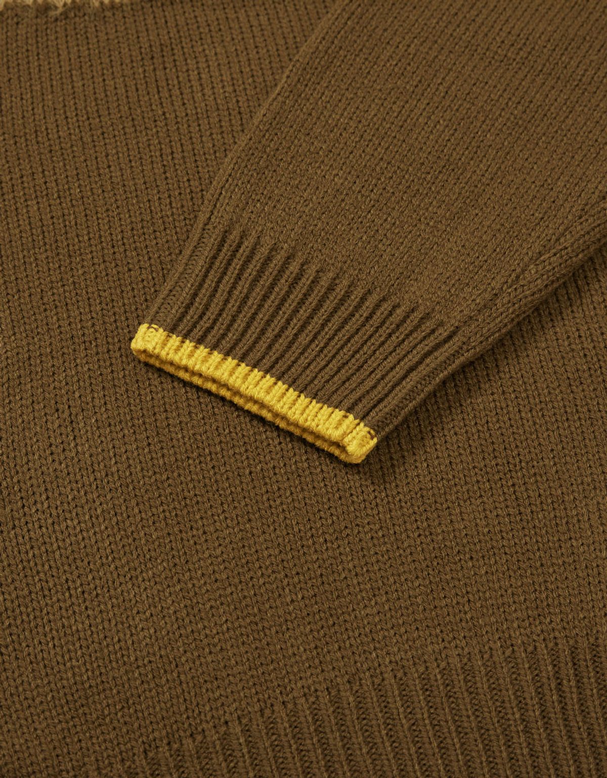 엠엠엘지(MMLG) [Mmlg] MIX PULLOVER KNIT (BROWN)