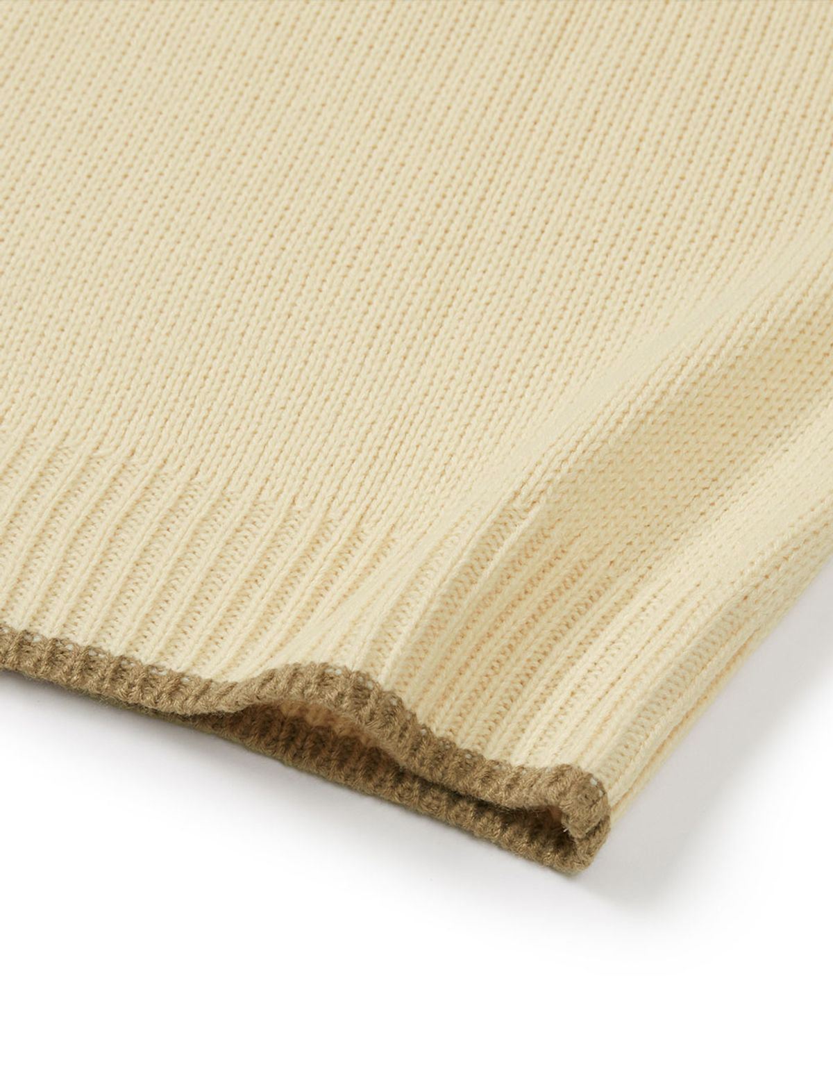 엠엠엘지(MMLG) [Mmlg] MIX PULLOVER KNIT (IVORY)