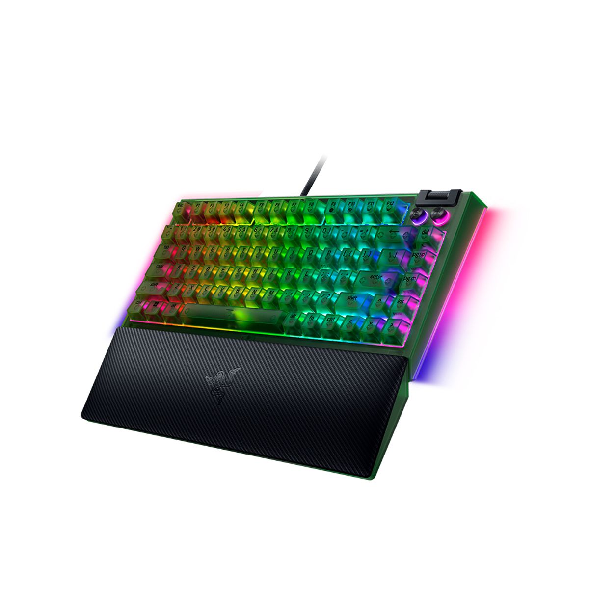 레이저(RAZER) 레이저코리아 Blackwidow V4 75 블랙위도우 V4 75 팬텀 그린 에디션 게이밍 키보드