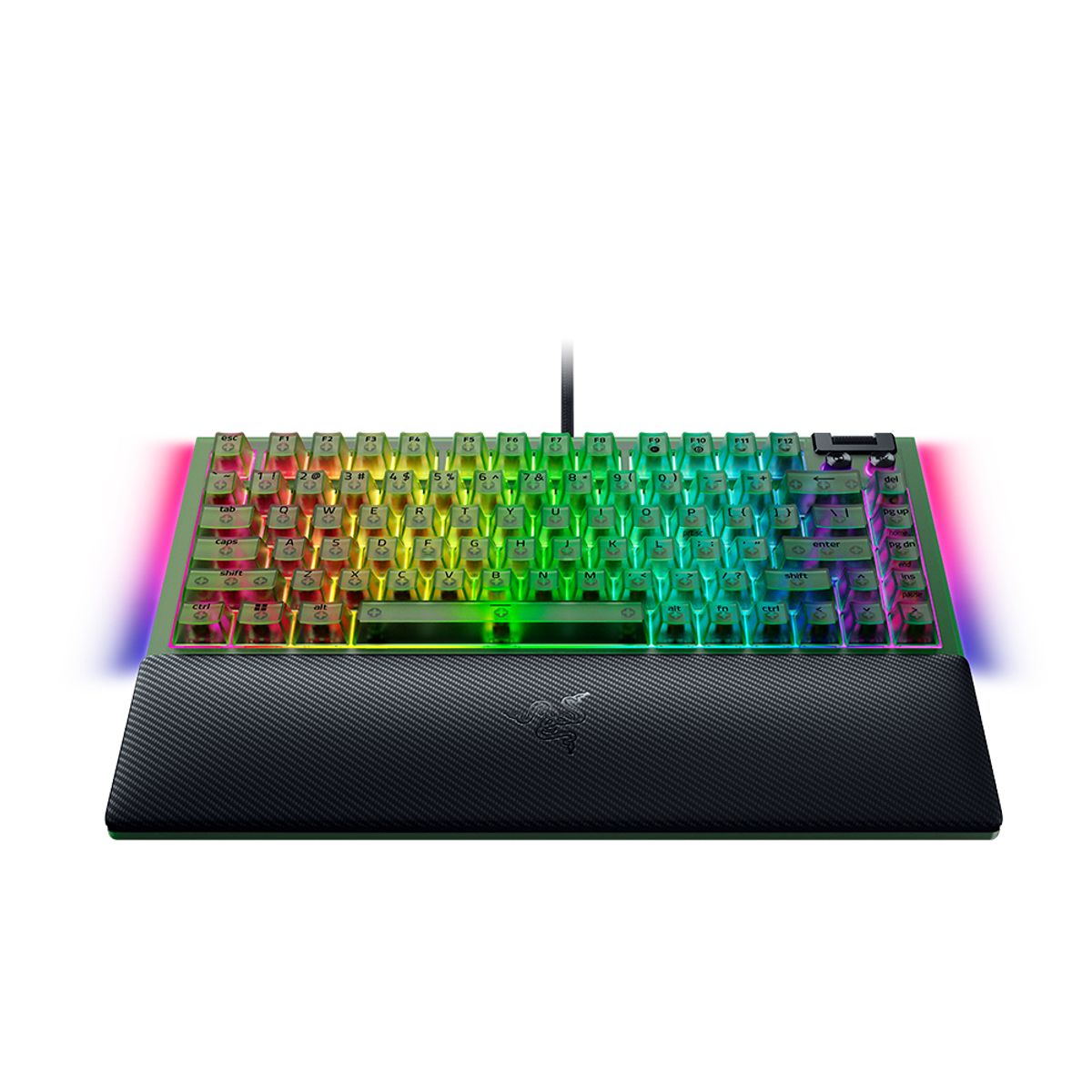 레이저(RAZER) 레이저코리아 Blackwidow V4 75 블랙위도우 V4 75 팬텀 그린 에디션 게이밍 키보드