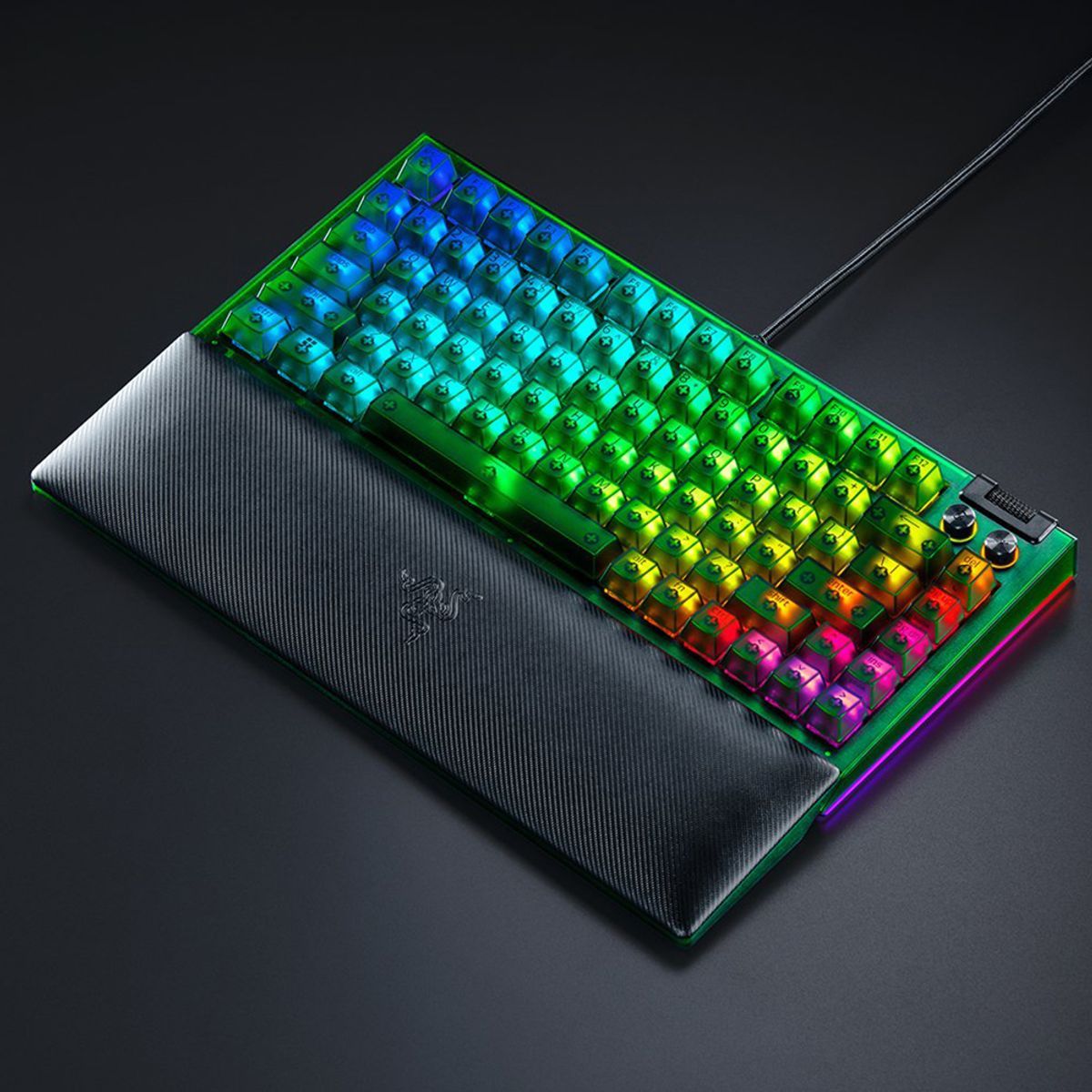 레이저(RAZER) 레이저코리아 Blackwidow V4 75 블랙위도우 V4 75 팬텀 그린 에디션 게이밍 키보드
