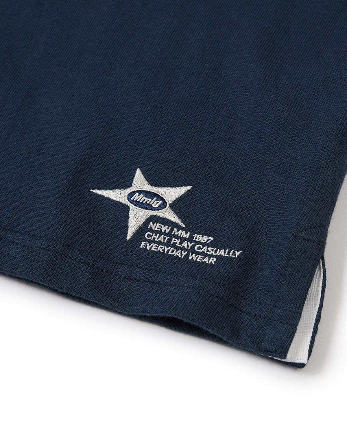 엠엠엘지(MMLG) [Mmlg] BLOCK RUGBY LSV-T (AUTHENTIC NAVY)