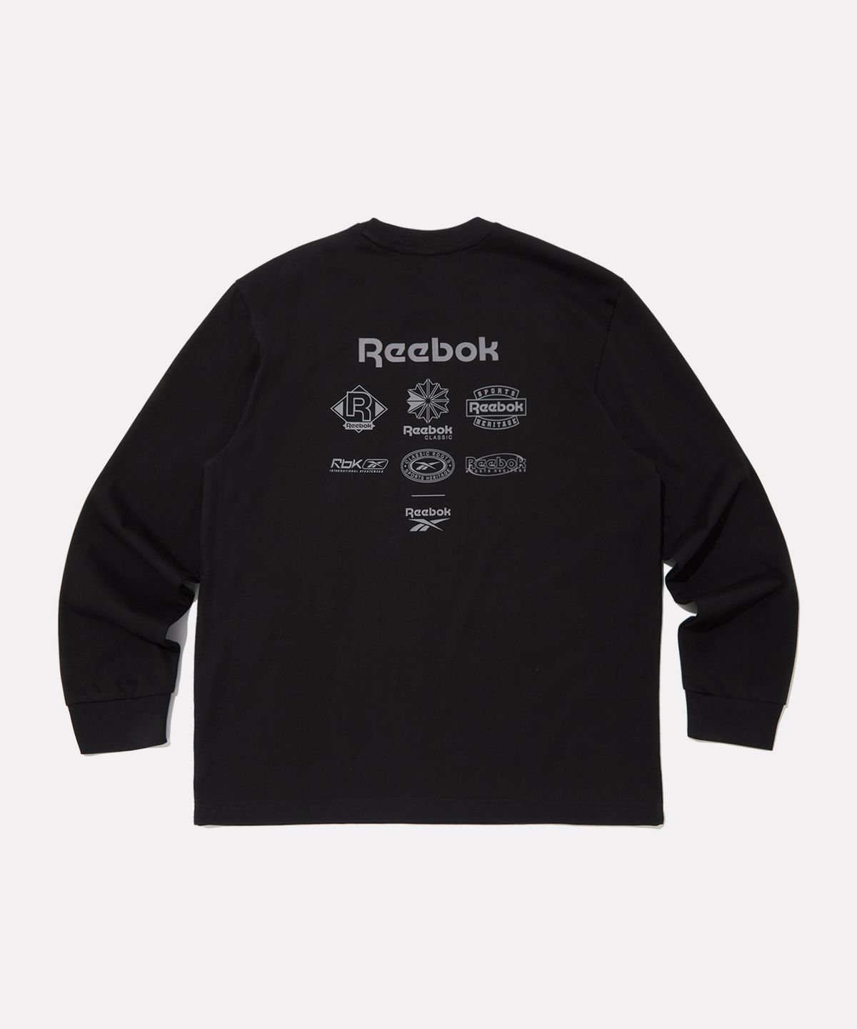 리복(REEBOK) 아카이브 긴팔 티셔츠 - 블랙