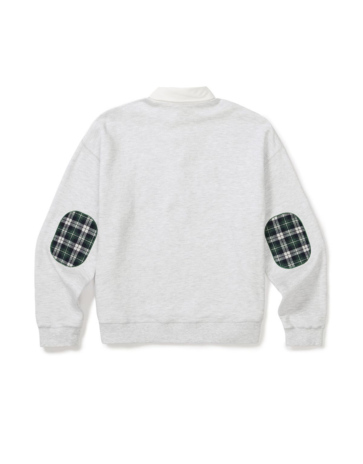 엠엠엘지(MMLG) [Mmlg] CHECK PLAY RUGBY SWEAT (ASH GREY)
