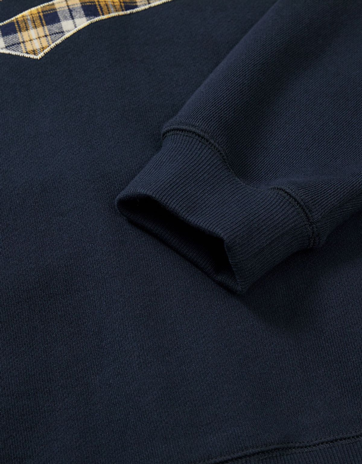 엠엠엘지(MMLG) [Mmlg] CHECK PLAY RUGBY SWEAT (AUTHENTIC NAVY)