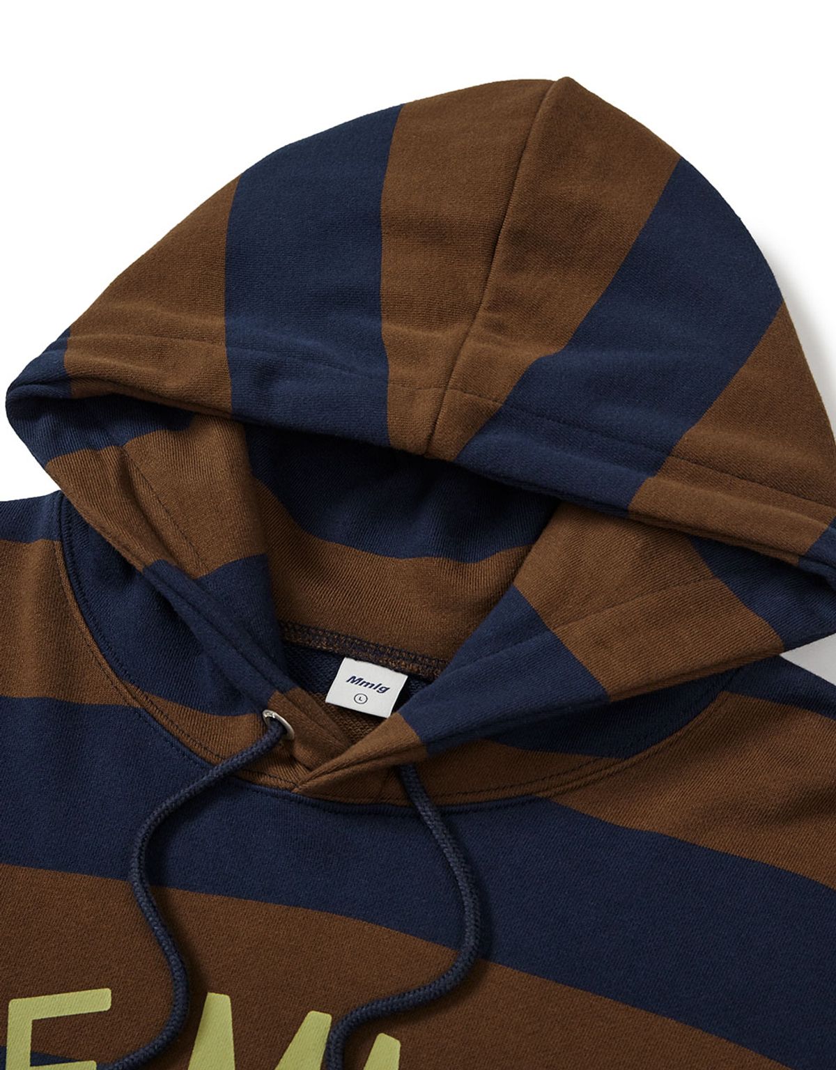 엠엠엘지(MMLG) [Mmlg] WE STRIPE HOODIE (NAVY)