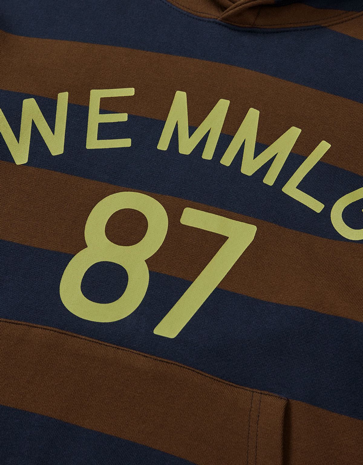 엠엠엘지(MMLG) [Mmlg] WE STRIPE HOODIE (NAVY)