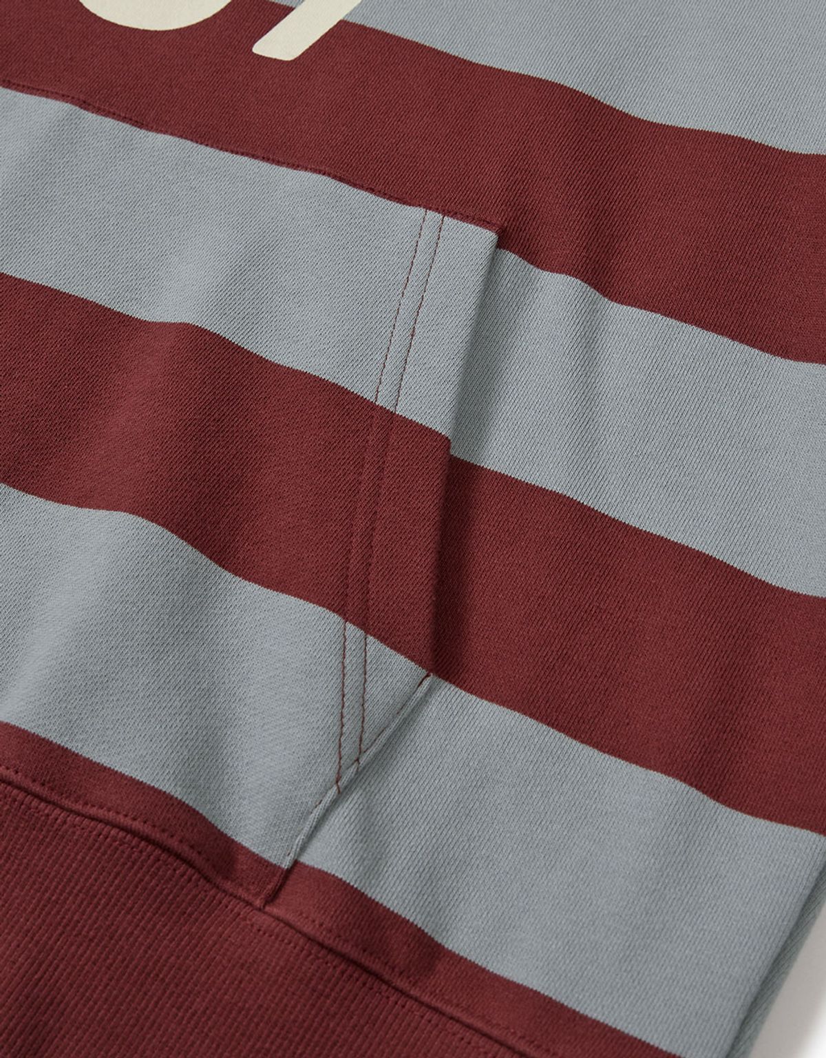 엠엠엘지(MMLG) [Mmlg] WE STRIPE HOODIE (BURGUNDY)