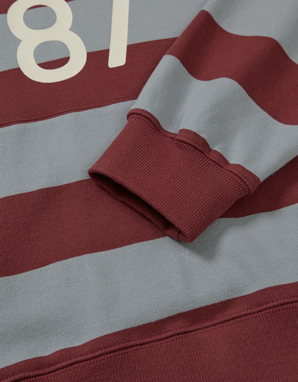 엠엠엘지(MMLG) [Mmlg] WE STRIPE HOODIE (BURGUNDY)