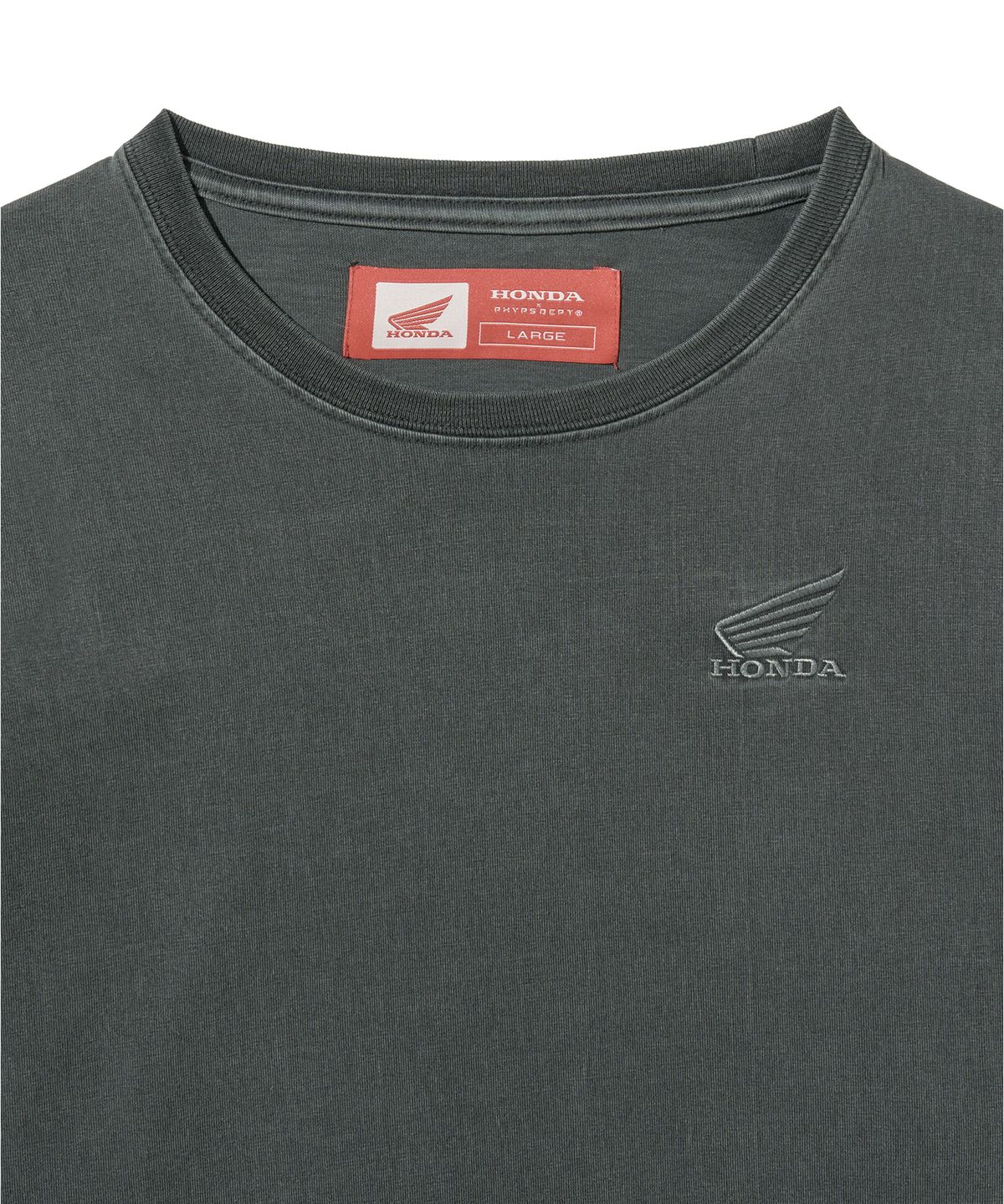 핍스 모터사이클(PHYPS MOTORCYCLE) [2Pack] Original Wing Logo Long Sleeve White / Charcoal