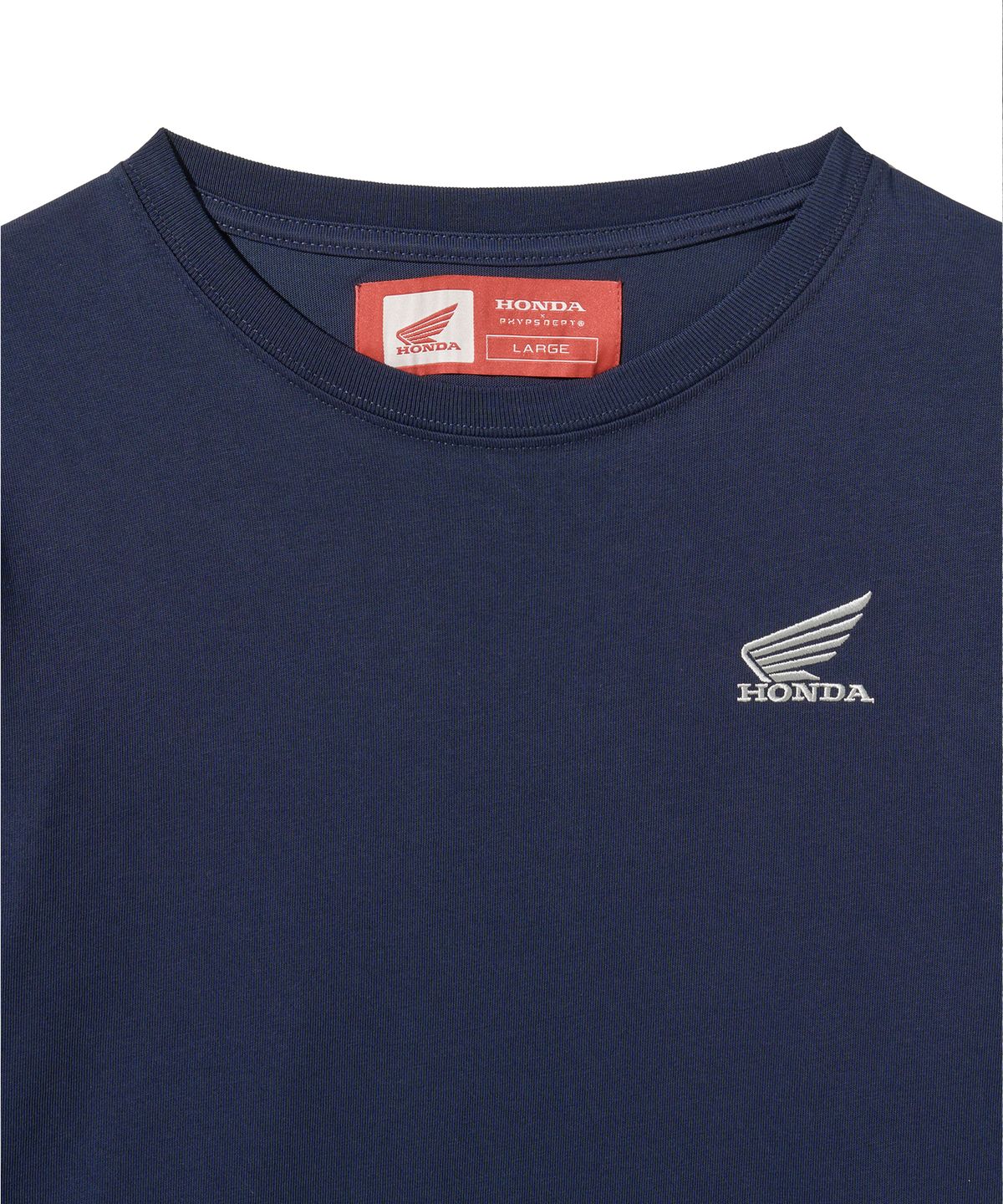 핍스 모터사이클(PHYPS MOTORCYCLE) [2Pack] Original Wing Logo Long Sleeve White / Navy