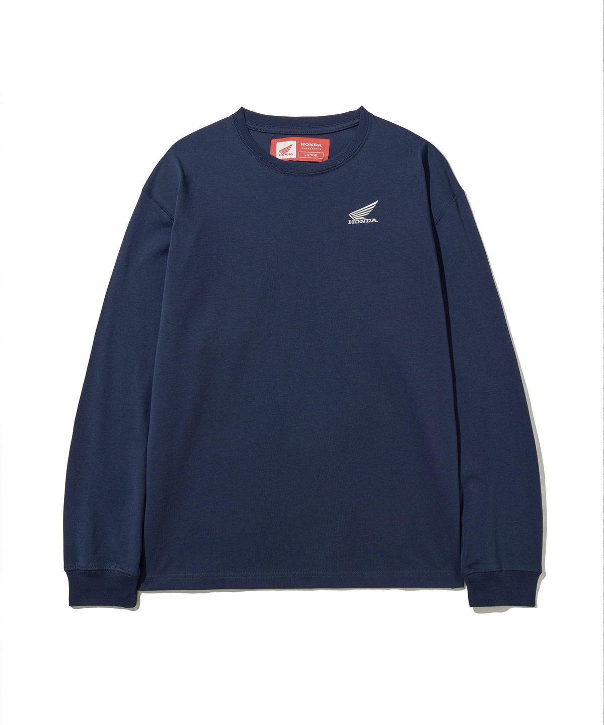 핍스 모터사이클(PHYPS MOTORCYCLE) [2Pack] Original Wing Logo Long Sleeve White / Navy