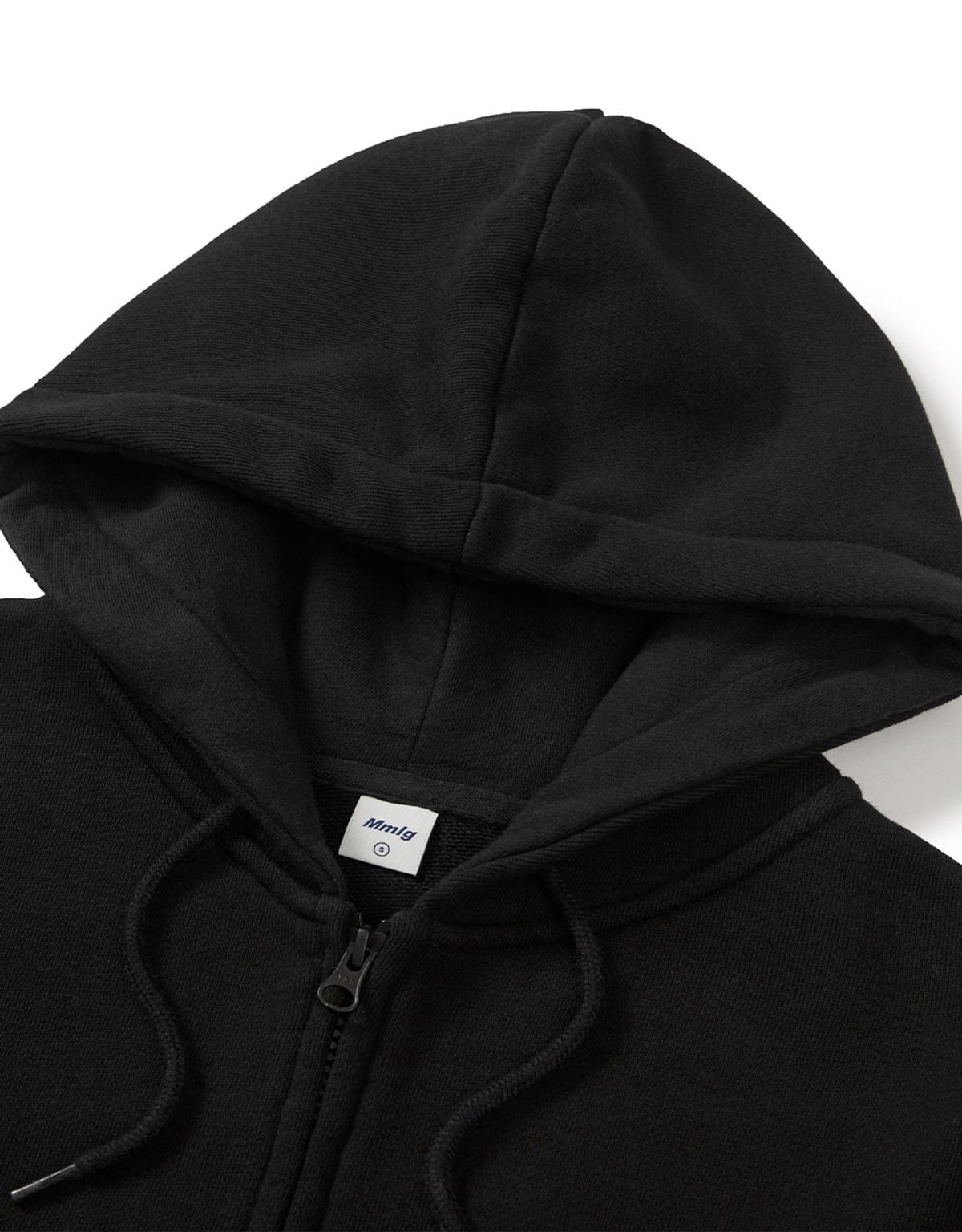 엠엠엘지(MMLG) [Mmlg] WASHED OPACITY HOOD ZIPUP (EVERY BLACK)