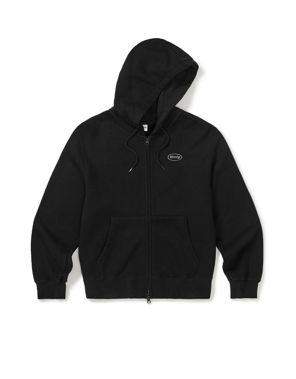 엠엠엘지(MMLG) [Mmlg] WASHED OPACITY HOOD ZIPUP (EVERY BLACK)