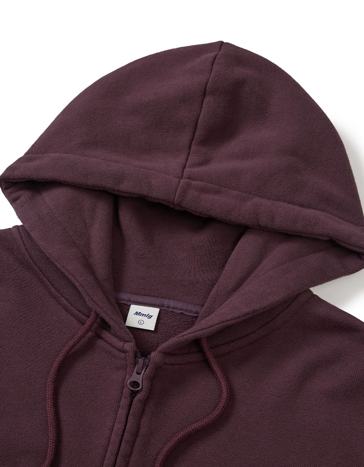 엠엠엘지(MMLG) [Mmlg] WASHED OPACITY HOOD ZIPUP (GRAPE JUICE)