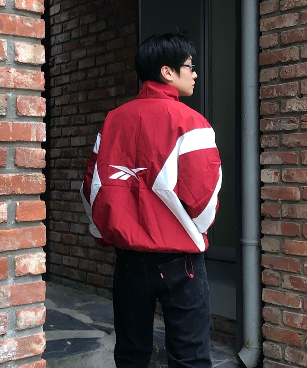 리복(REEBOK) 뉴 DNA 윈드 브레이커 - 레드